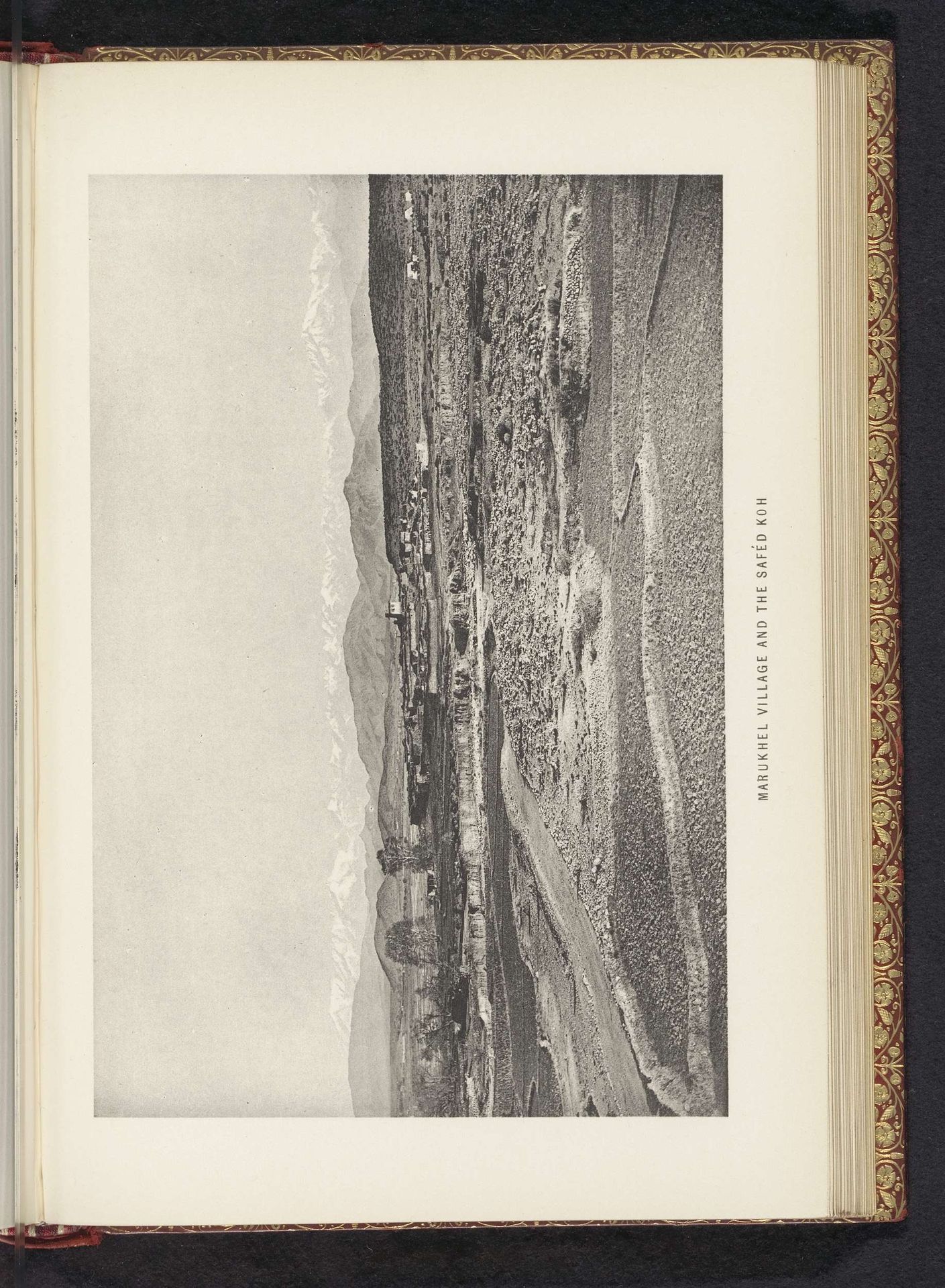 Marukhel village and the Saféd Koh by Frederick Saint John Gore