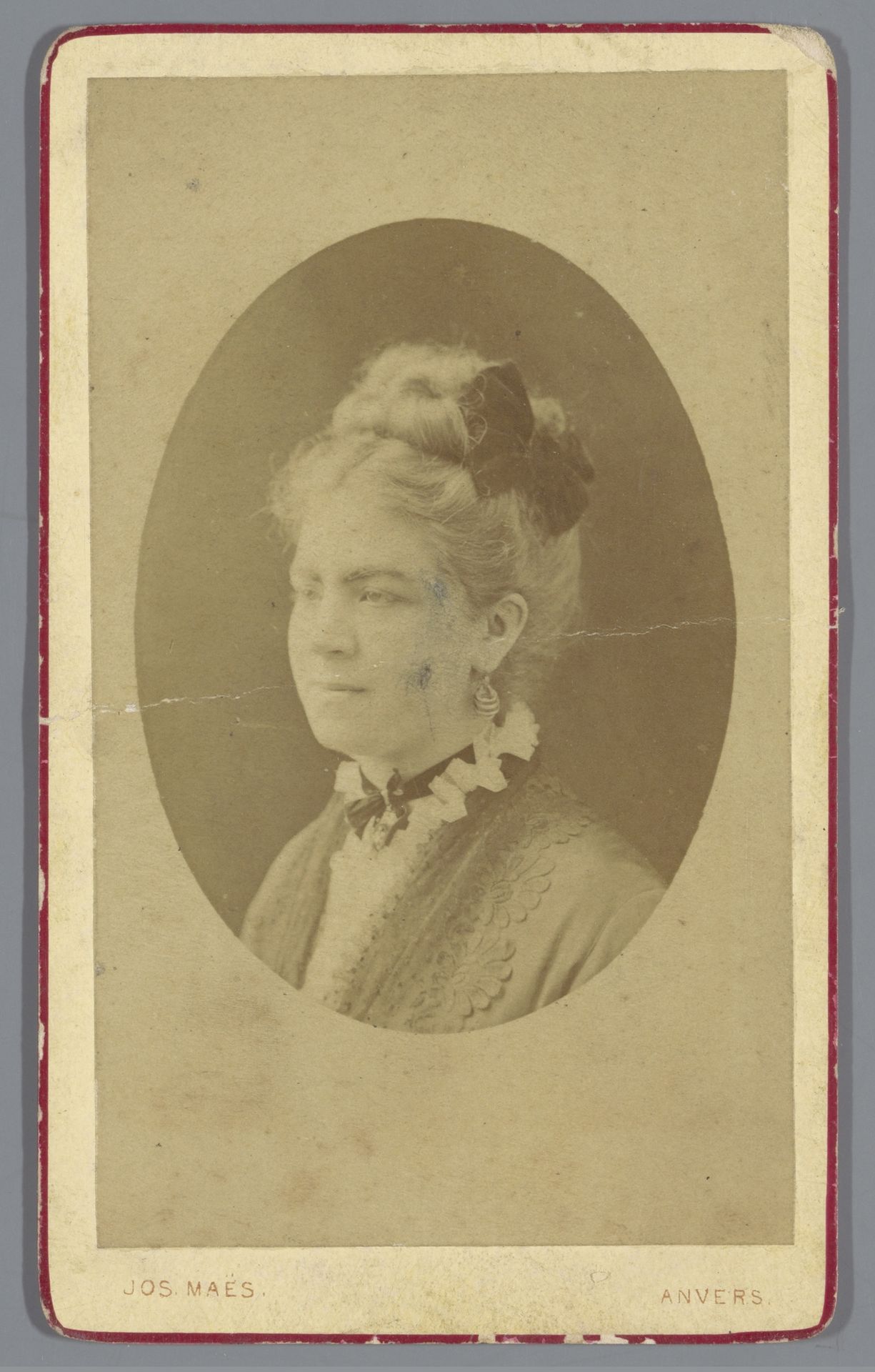 Portret van een onbekende vrouw by Joseph Maes