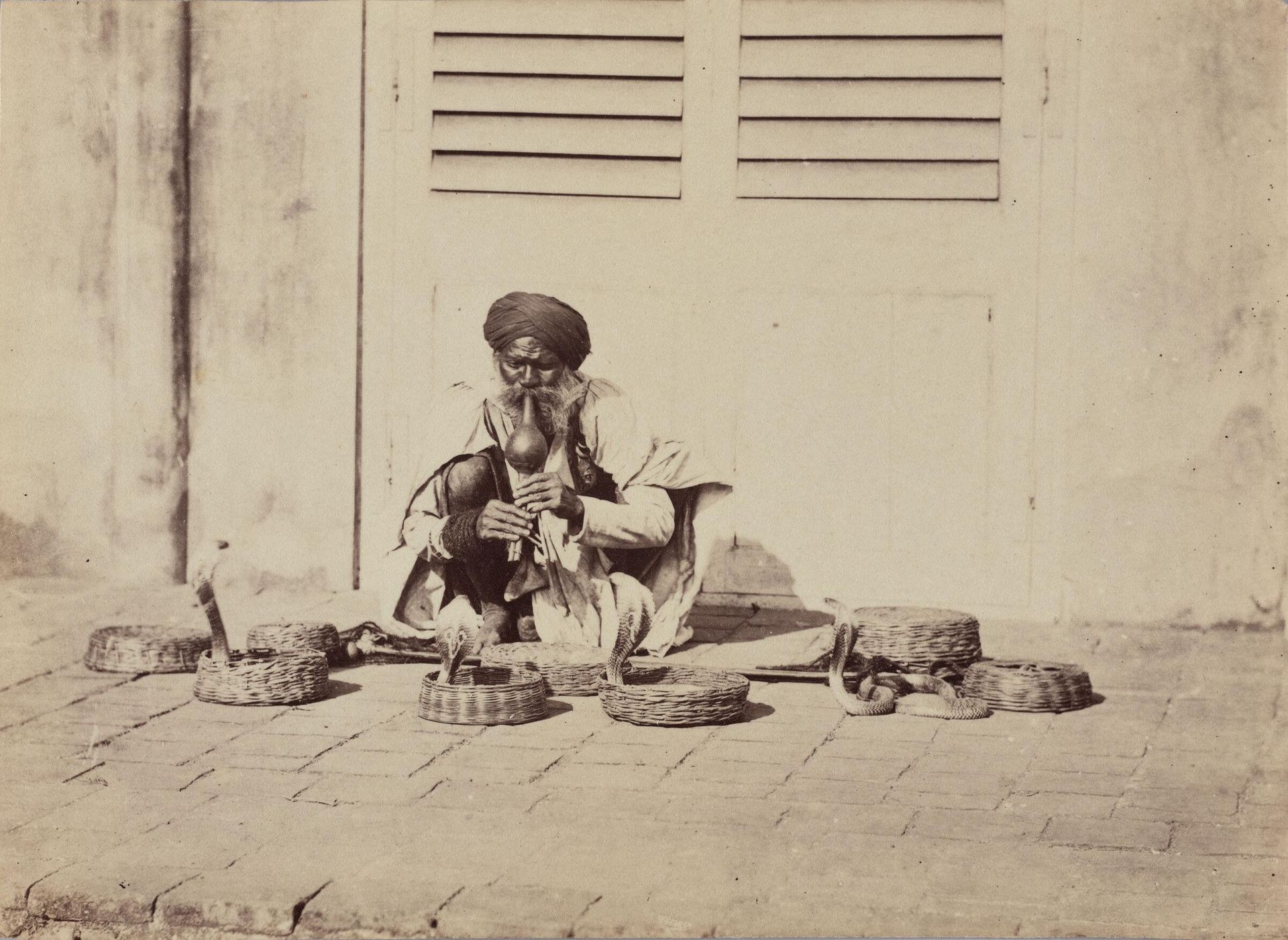 Untitled (a snake charmer or sapera) by Willoughby Wallace Hooper