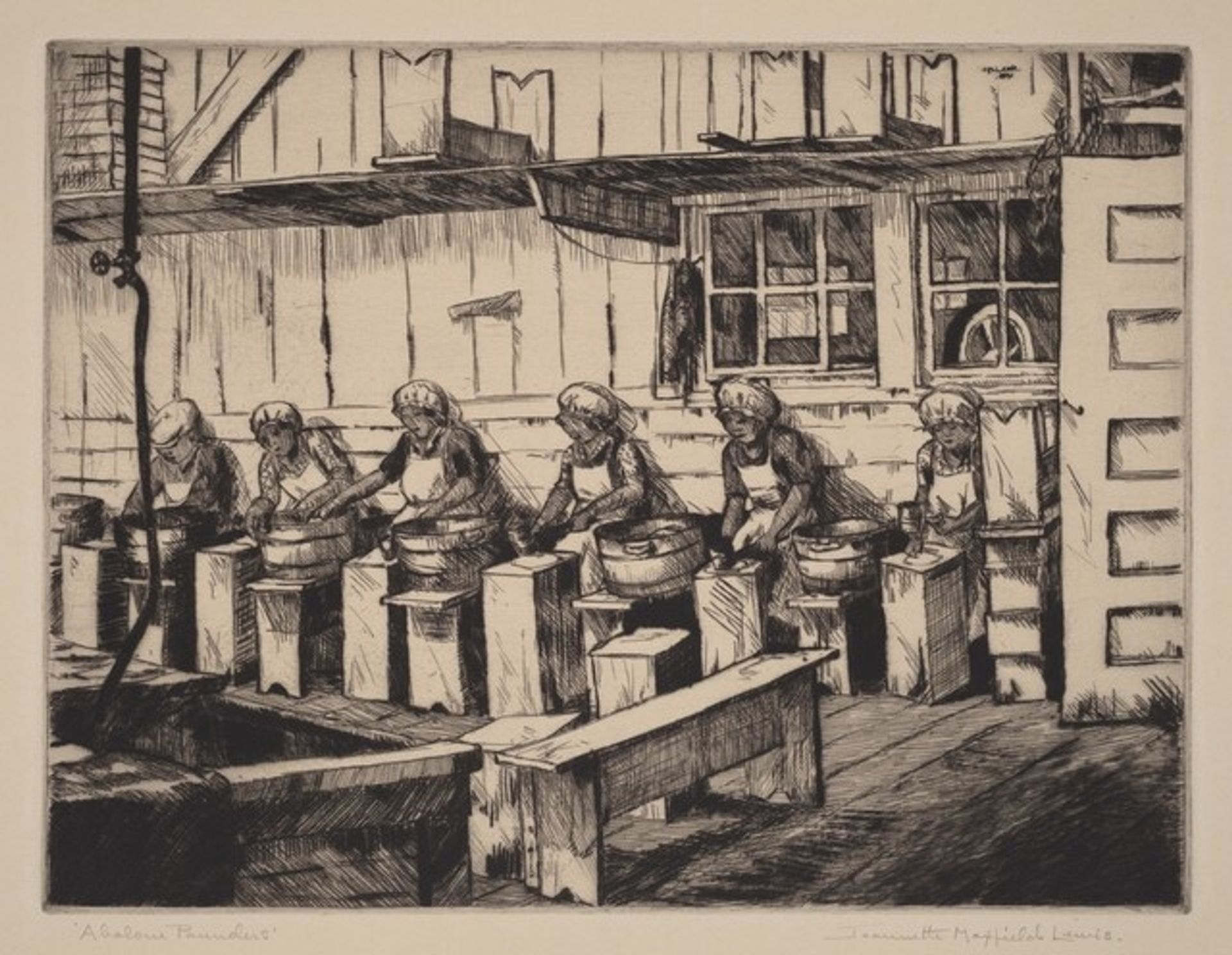 Abalone Pounders by Jeannette Maxfield Lewis
