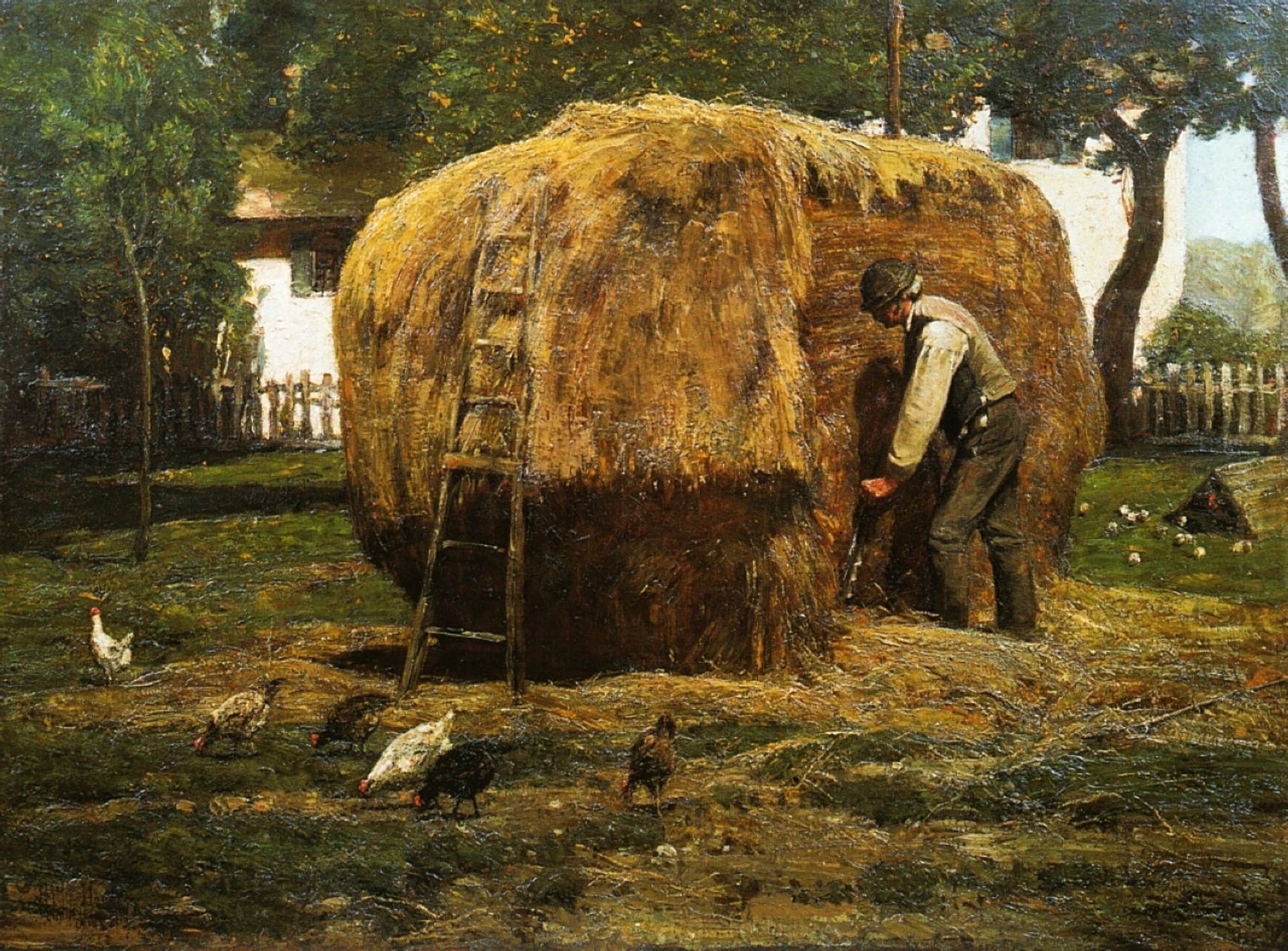 The Barnyard by Childe Hassam