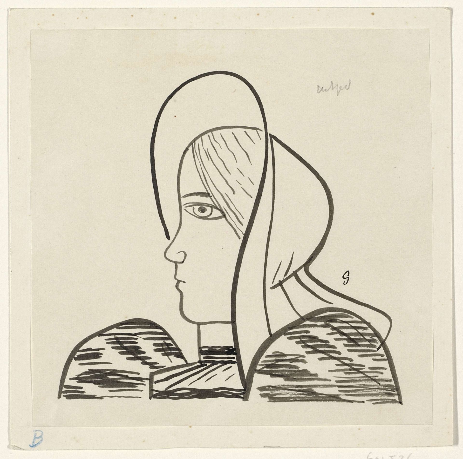 Vissersvrouw by Leo Gestel