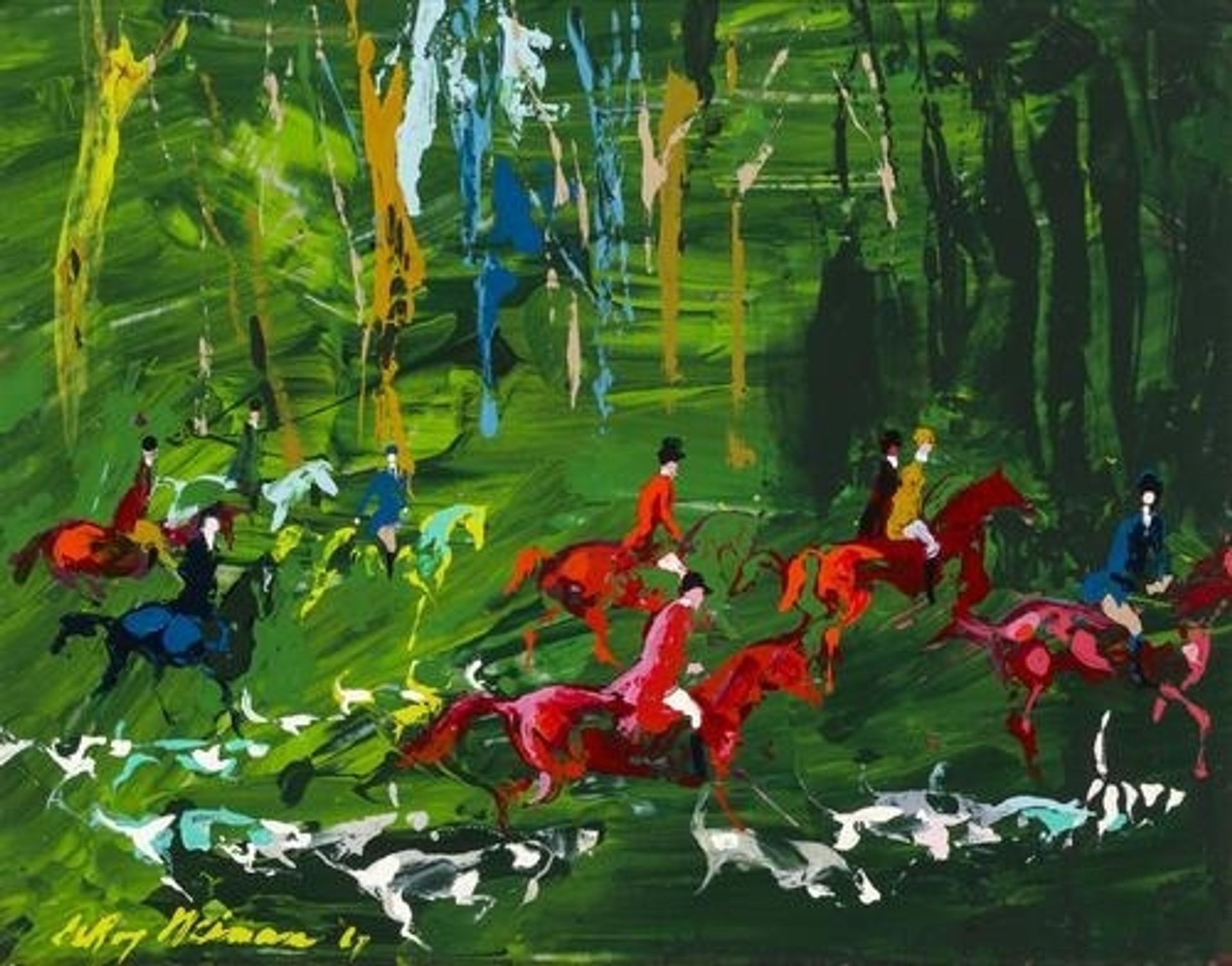 Hunt Field by LeRoy Neiman