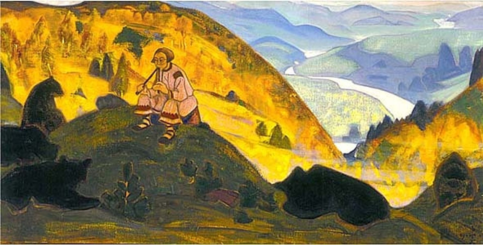 Human ancestors by Nicholas Roerich