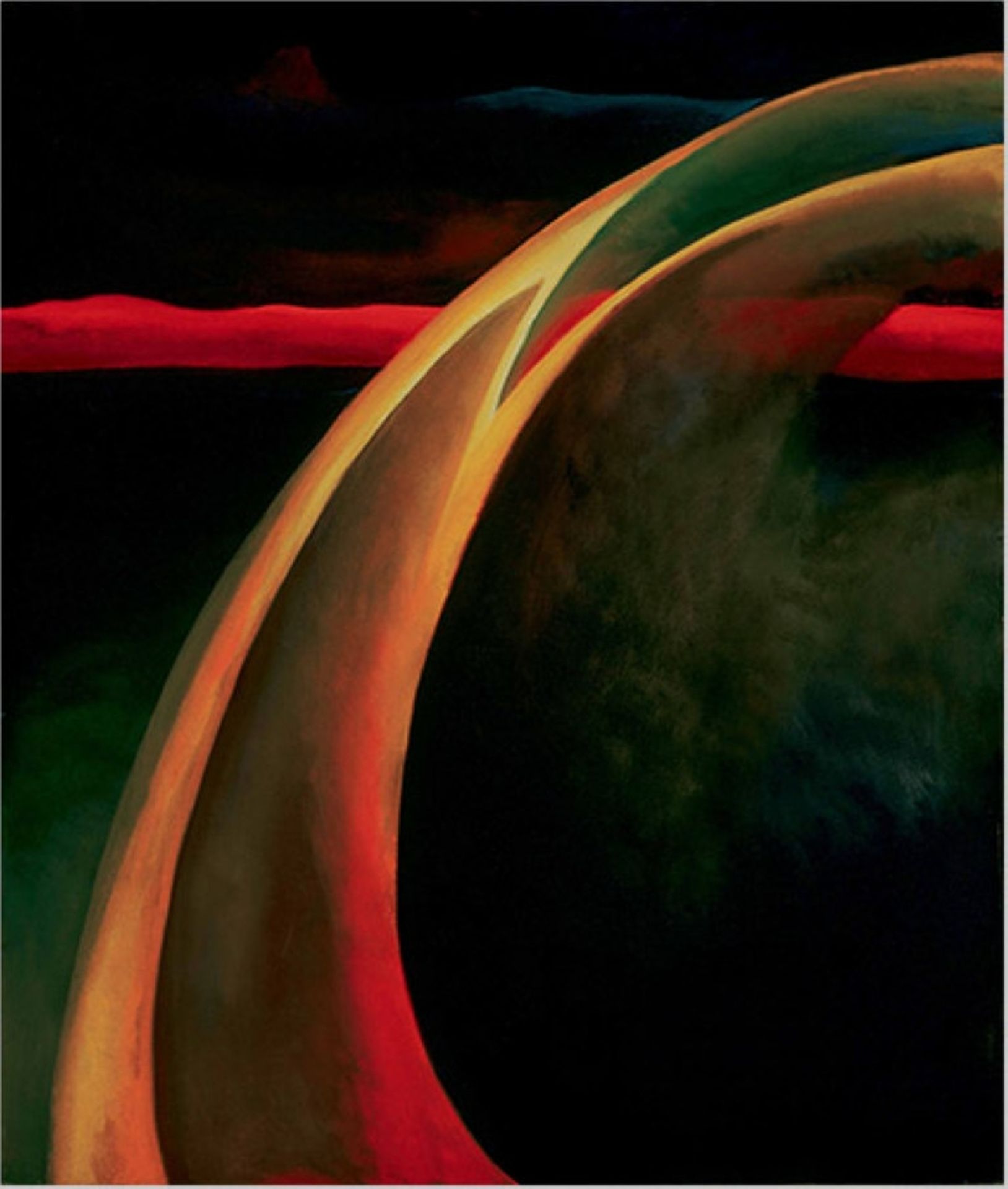 Red and Orange Streak by Georgia O'Keeffe