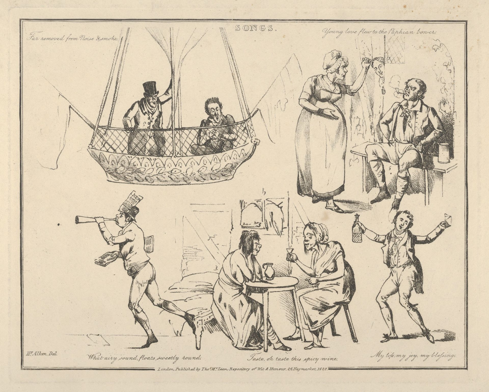 Songs: "Far removed from Noise & Smoke..." by Henry Thomas Alken
