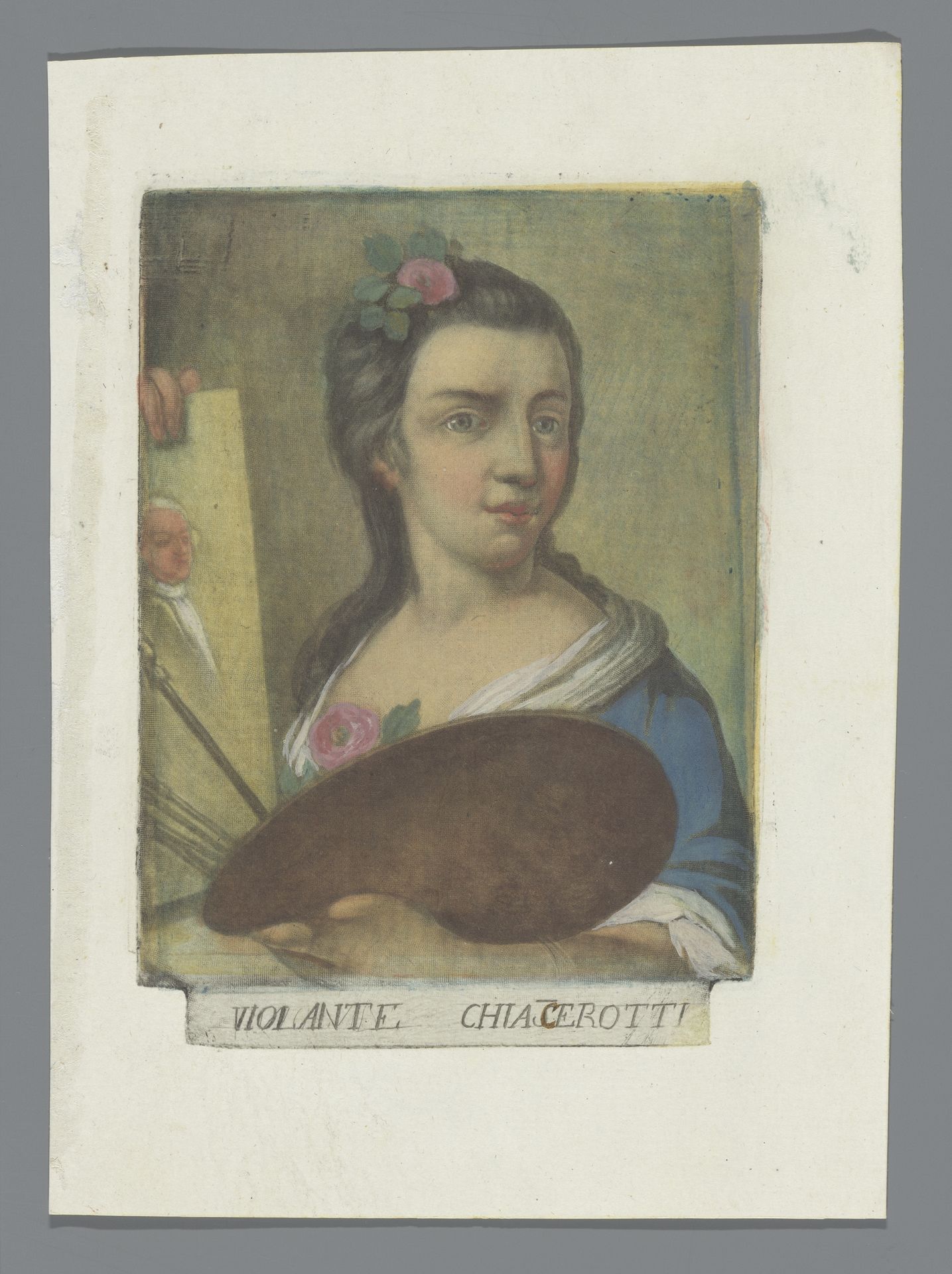 Portret van Violante Cerroti by Carlo Lasinio