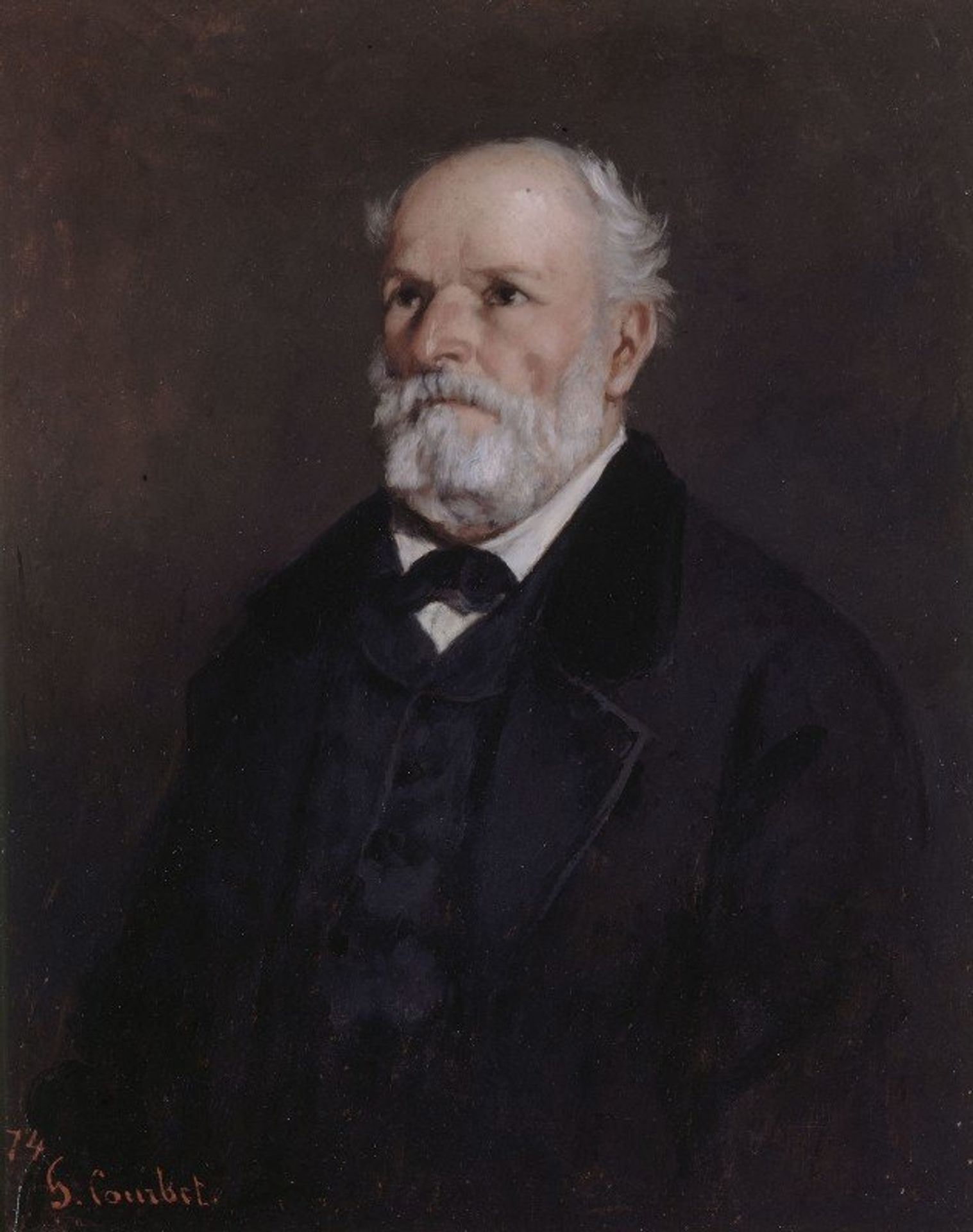 Portrait de Régis Courbet, père de l’artiste by Gustave Courbet