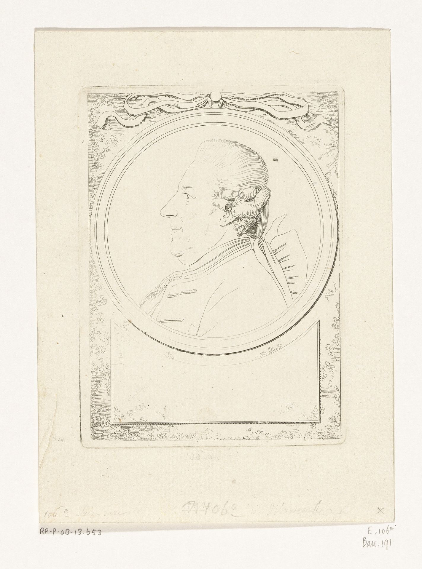 Portret van Johann Anton Janson von Waasberghe by Daniel Nikolaus Chodowiecki