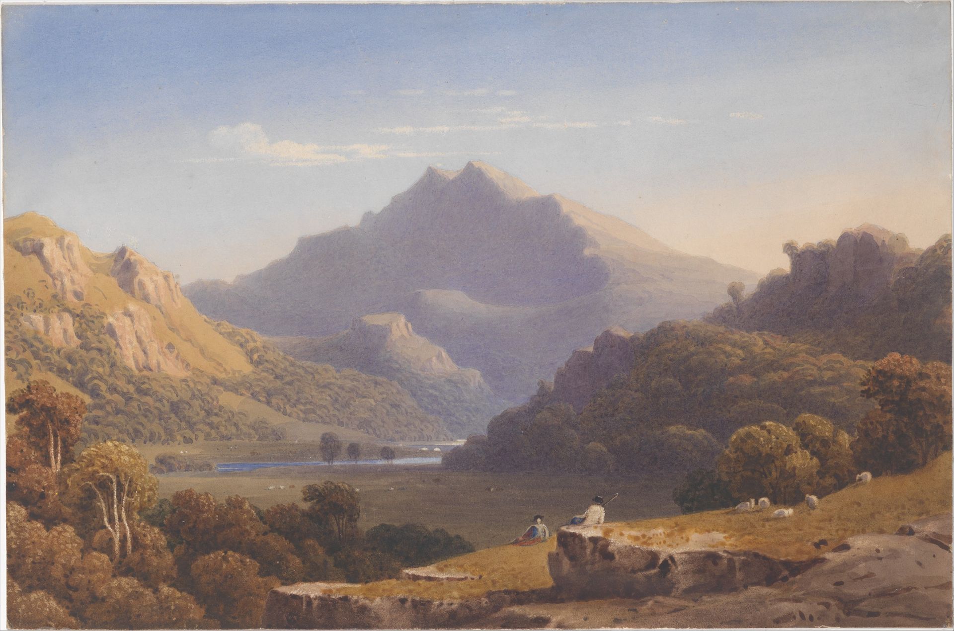 Snowdon from Llyn Nantlle, North Wales by George Fennel Robson