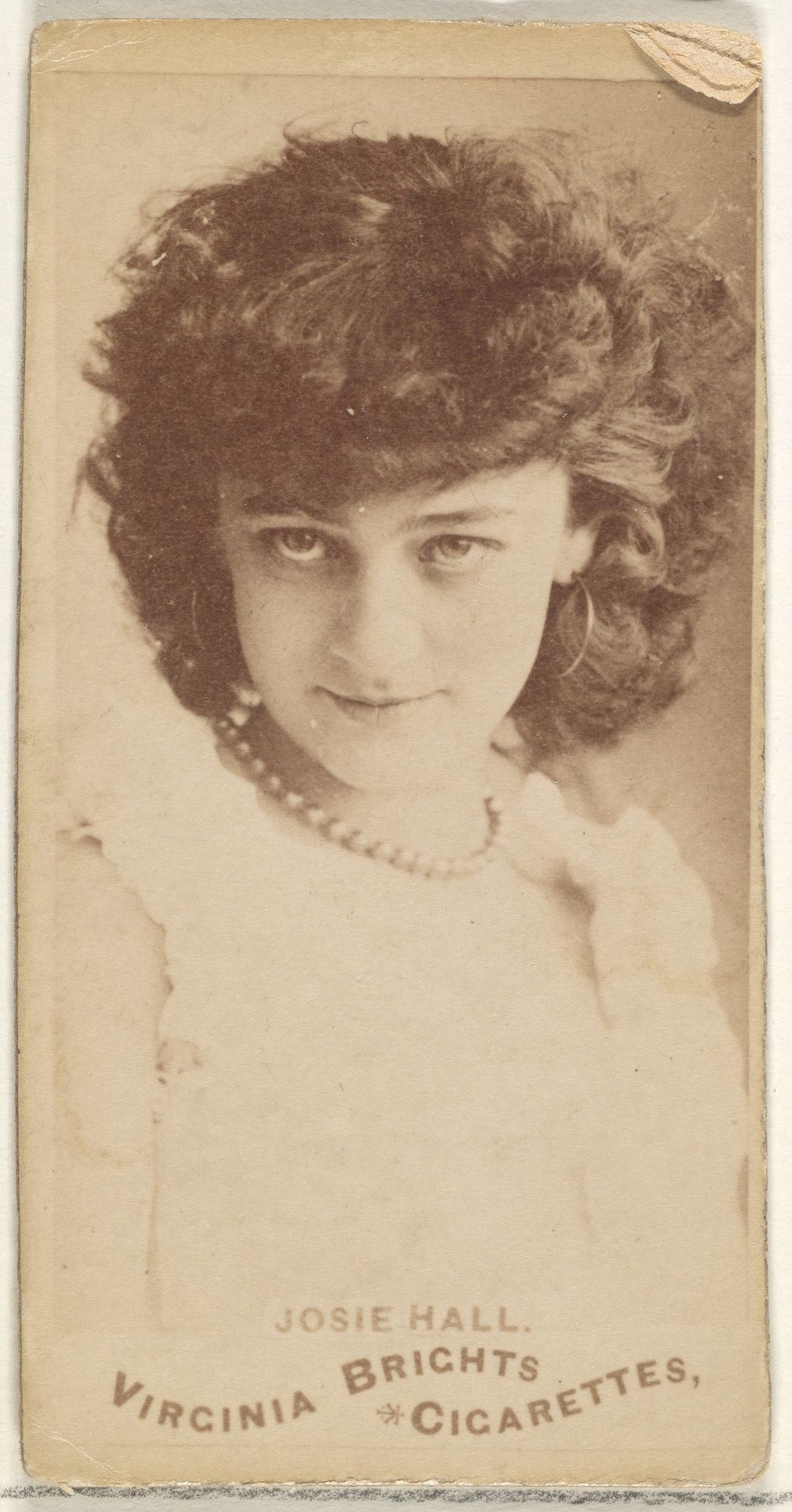 Josie Hall, from the Actors and Actresses series (N45, Type 1) for Virginia Brights Cigarettes by Allen & Ginter