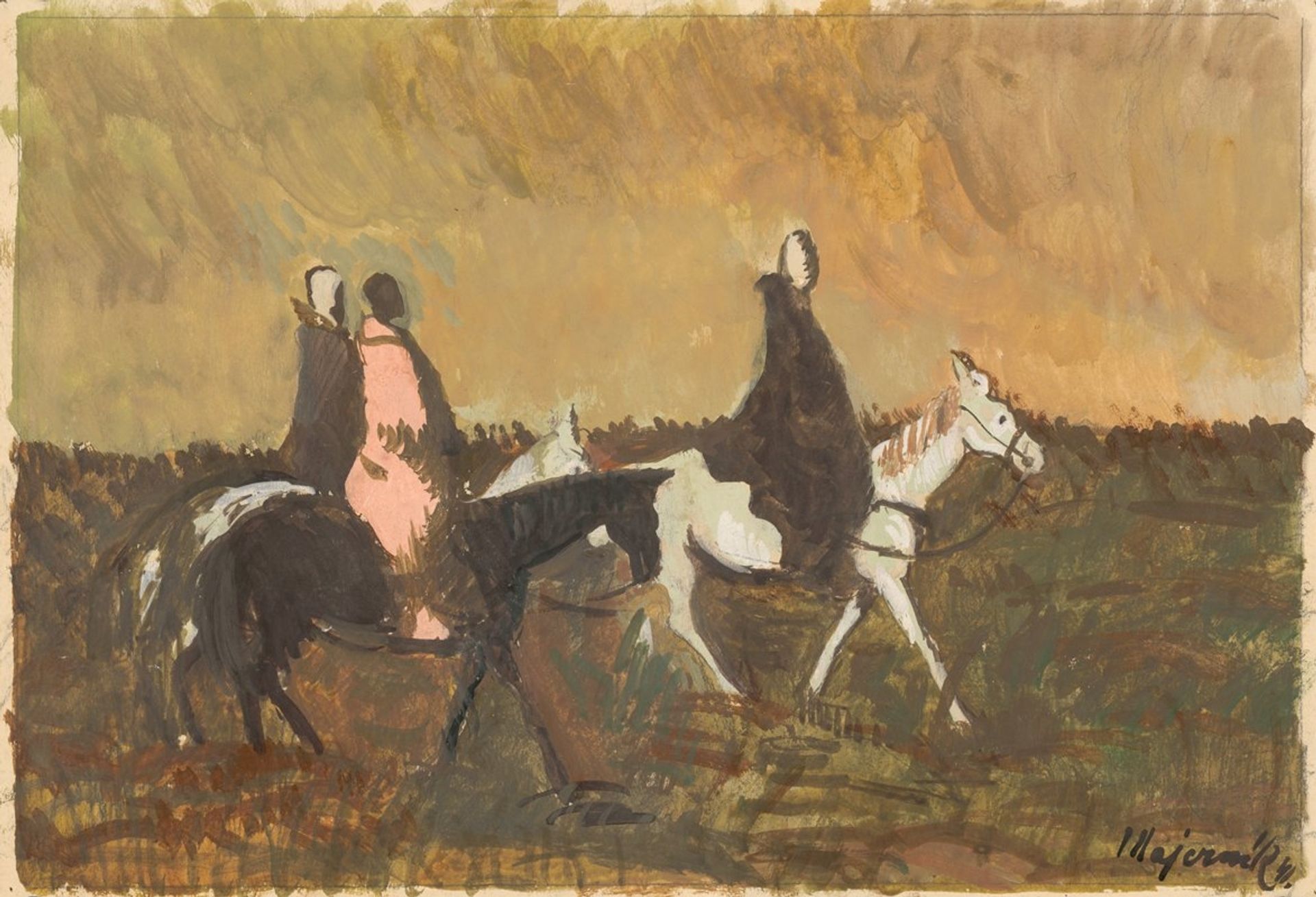 Three Riders by Cyprián Majerník