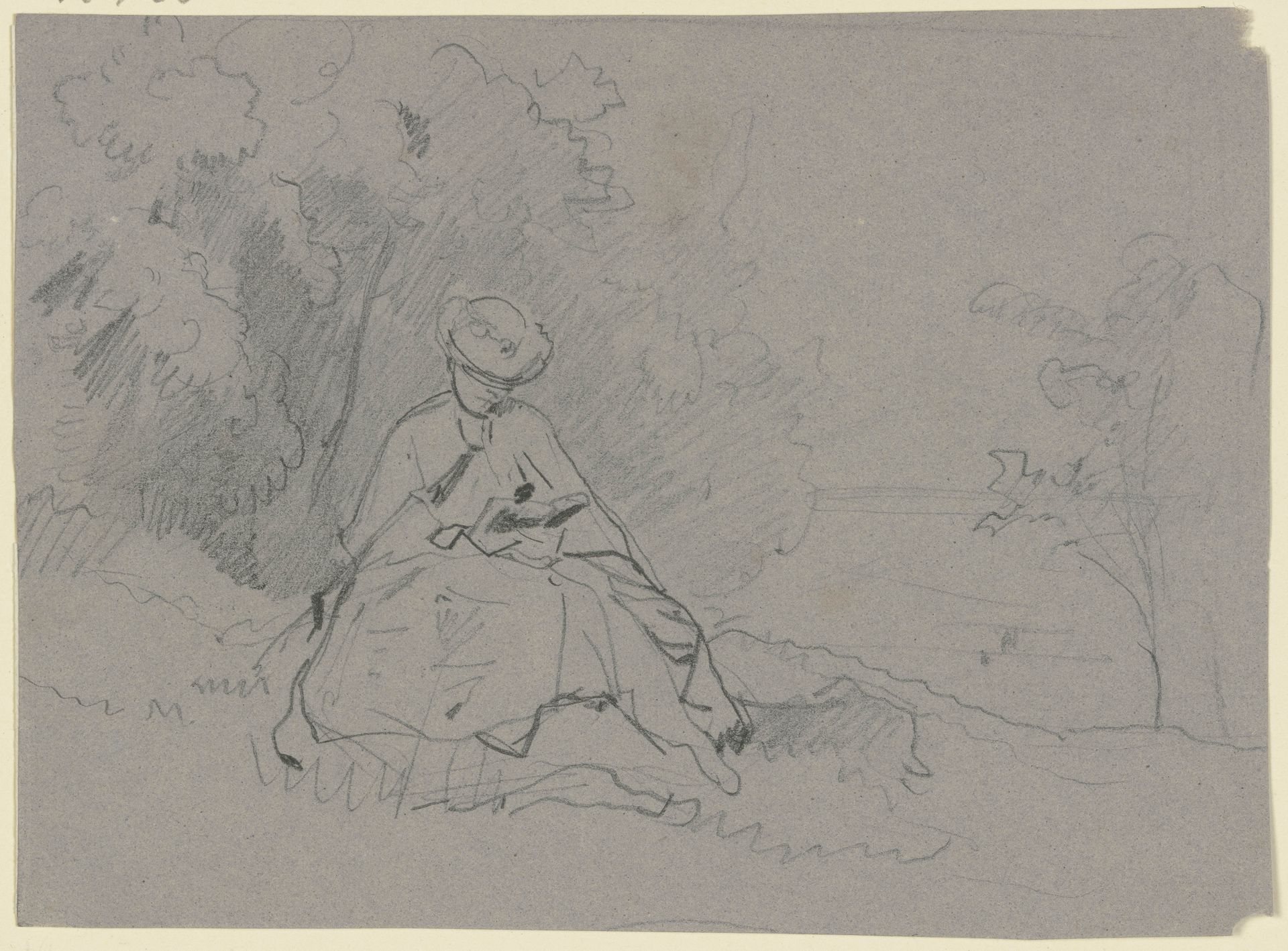 Reading woman in the outdoors by Philipp Rumpf