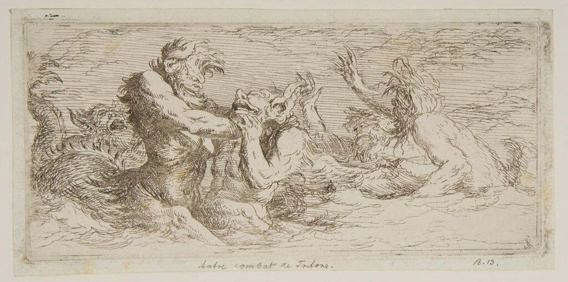 Combat of Tritons by Salvator Rosa