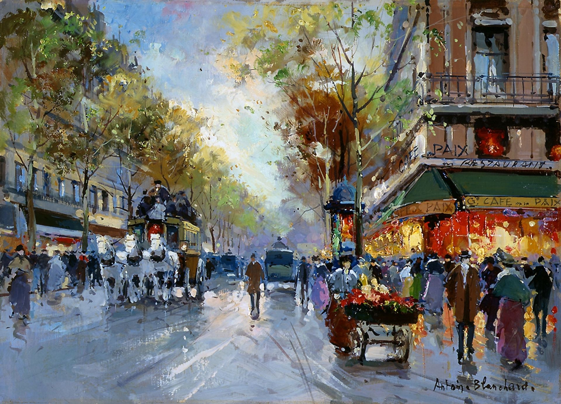 Café de la Paix by Antoine Blanchard