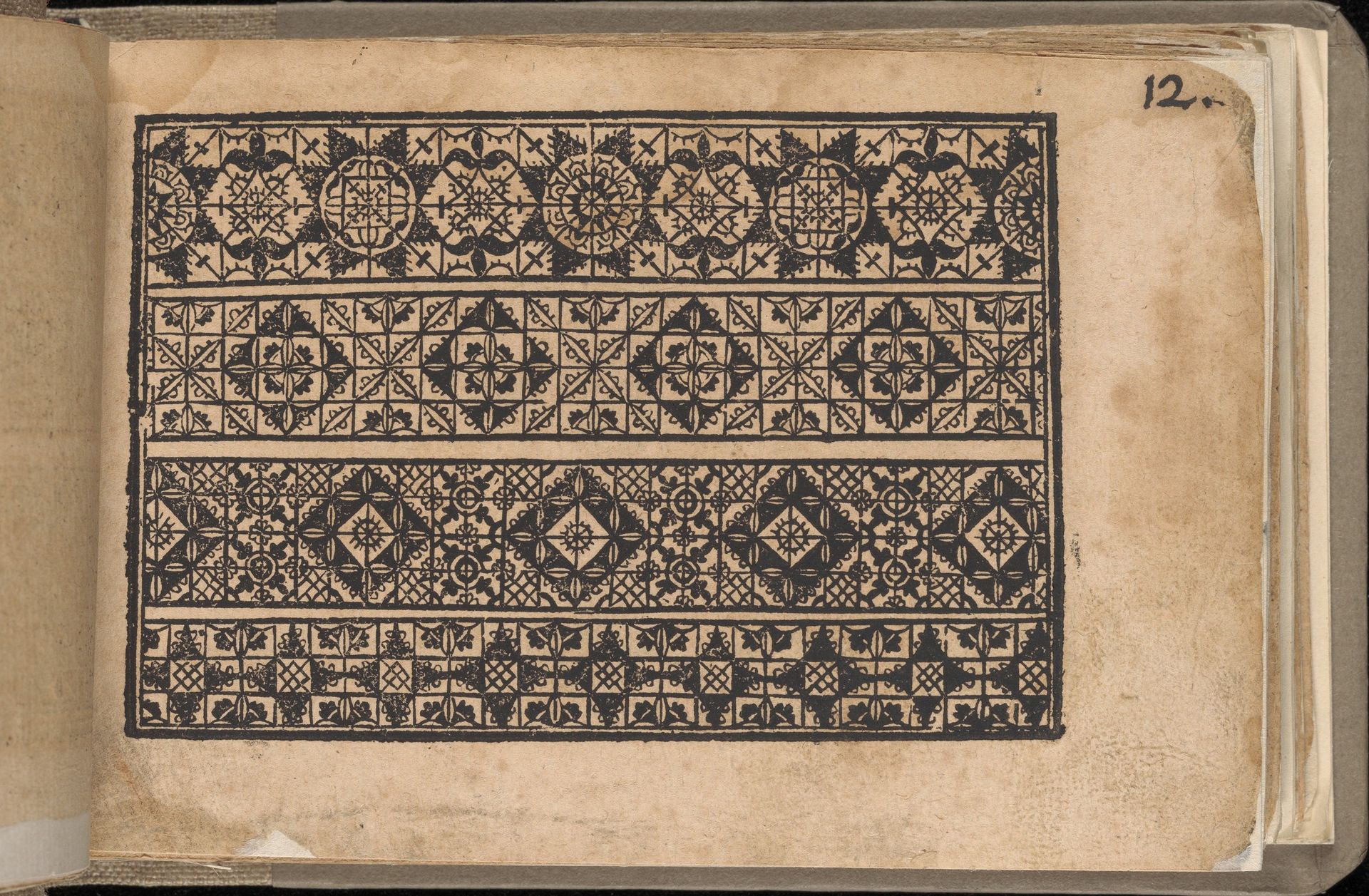 Schön newes Modelbuch (Page 12r) by Sigismundus Latomus