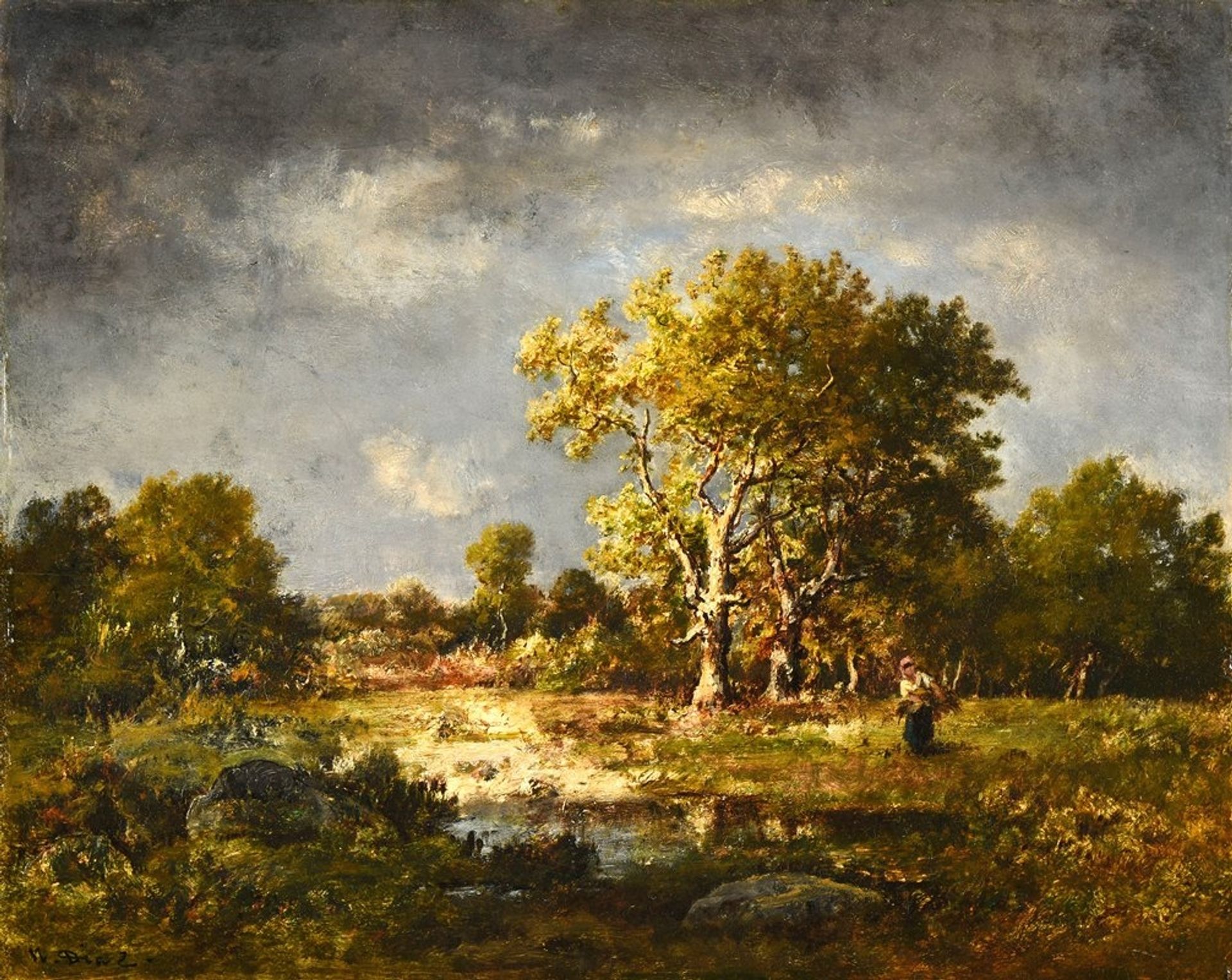 Une clairière by Narcisse-Virgilio Diaz