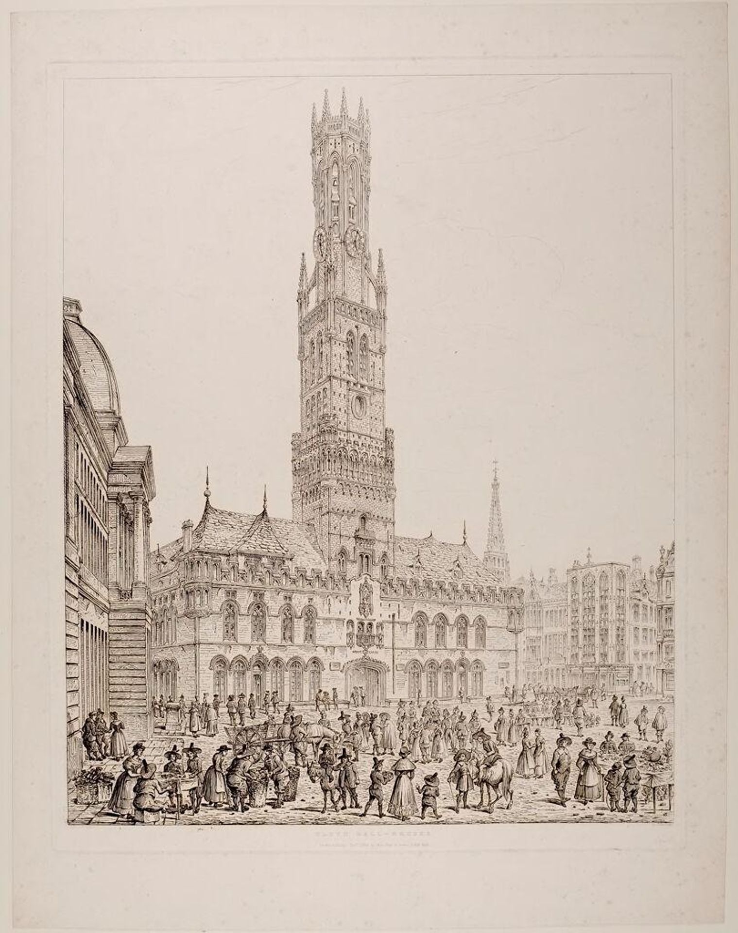 Cloth Hall, Bruges by John Coney