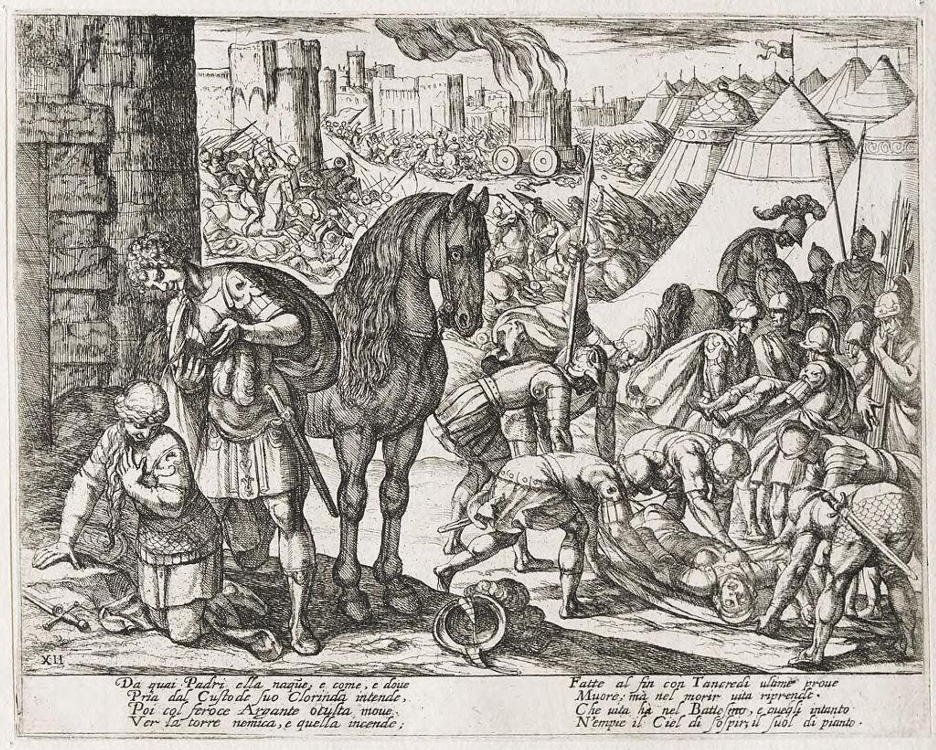 Illustration for Canto XII by Antonio Tempesta