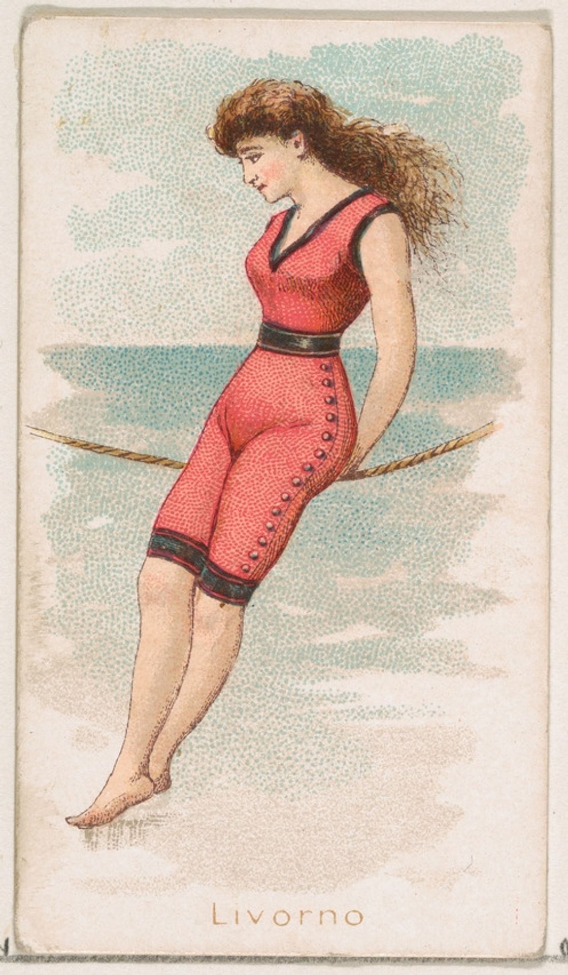 Livorno, from the Fancy Bathers series (N187) issued by Wm. S. Kimball & Co. by William S. Kimball & Company