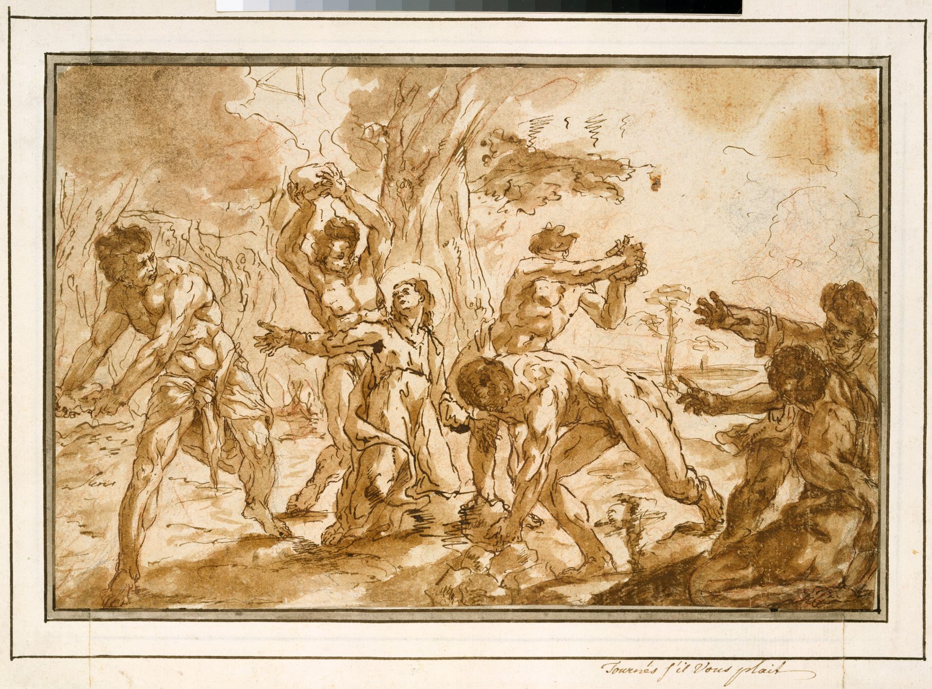The Stoning of Saint Stephen by Niccolo (Nicolaus) Bambini