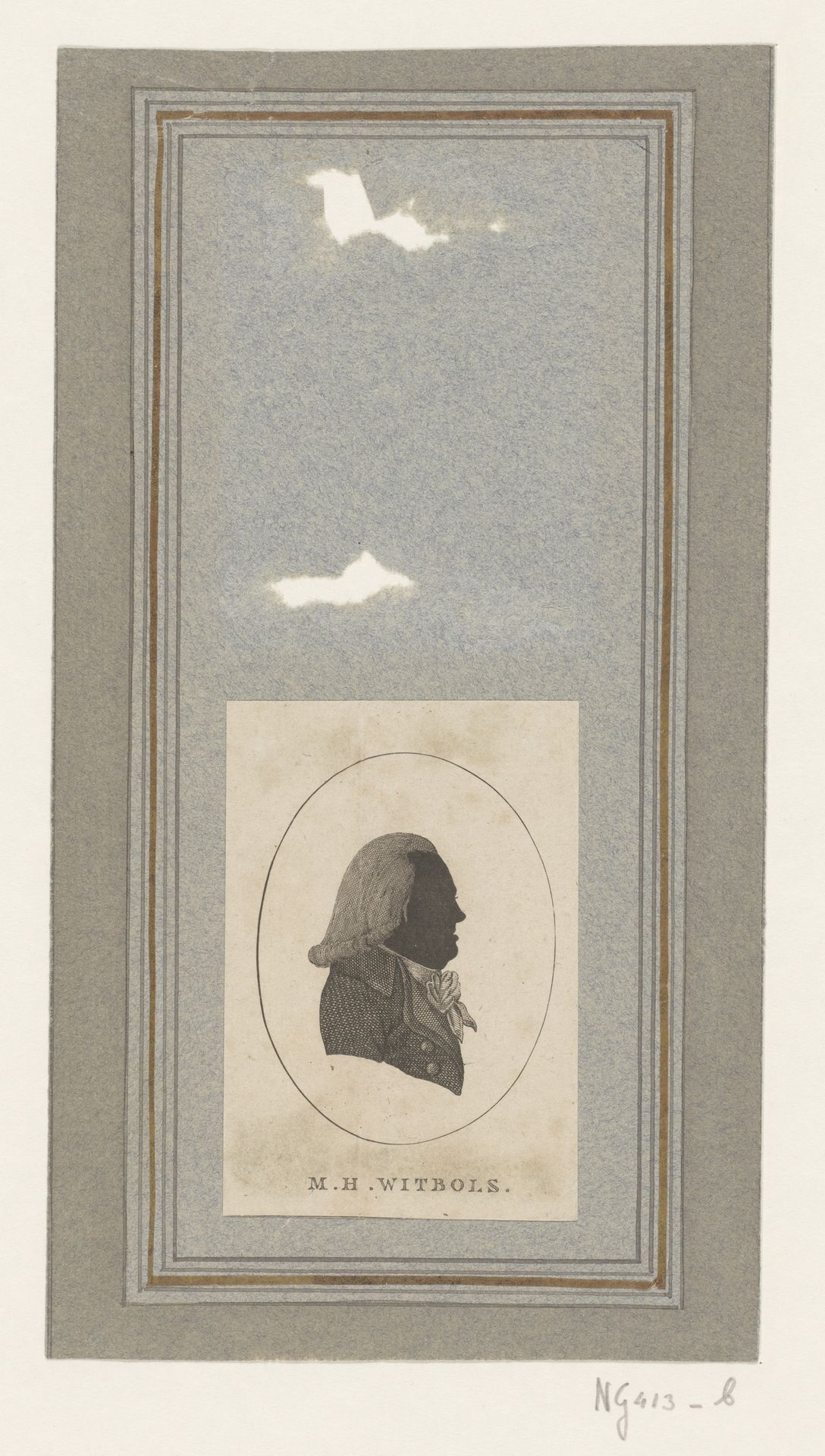 Portret van M.H. Witbols by Antoni Zürcher