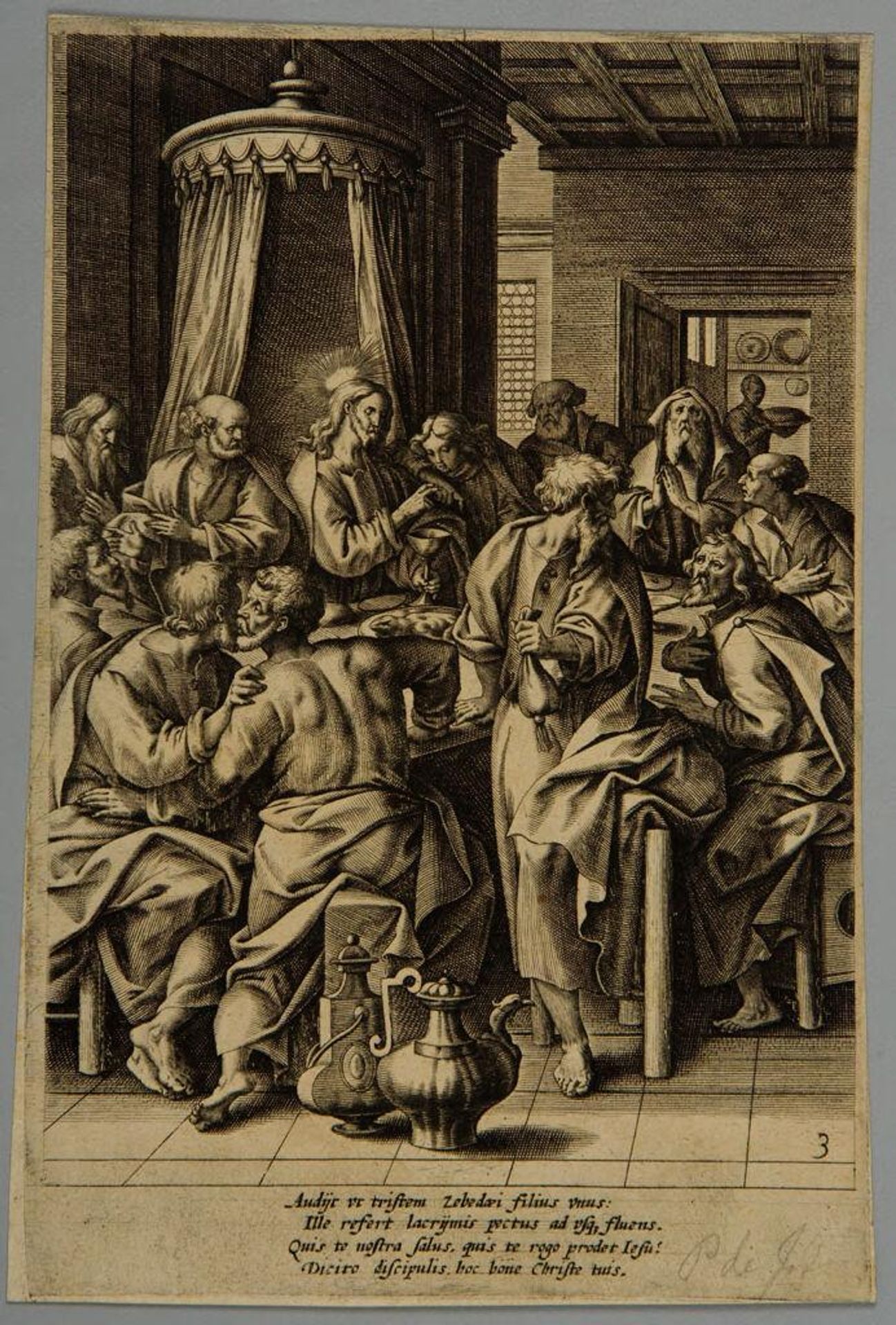 The Last Supper by Pieter de Jode, the Elder