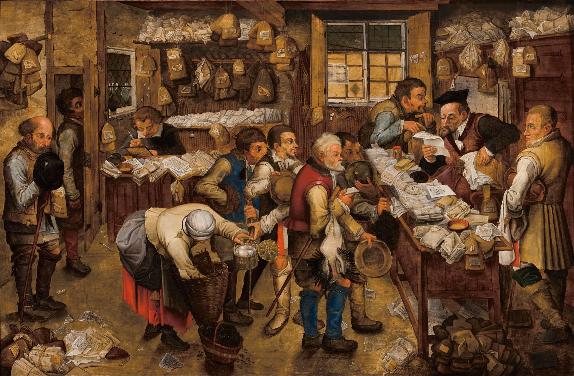 The Tax-Collector's Office by Pieter Brueghel the Younger