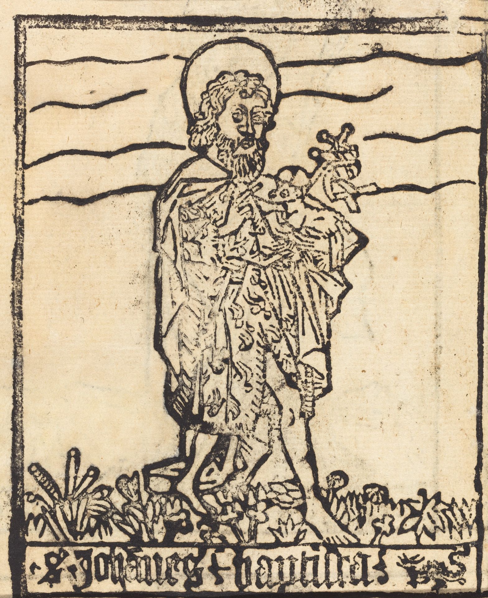 Saint John the Baptist [recto] by Anonymous