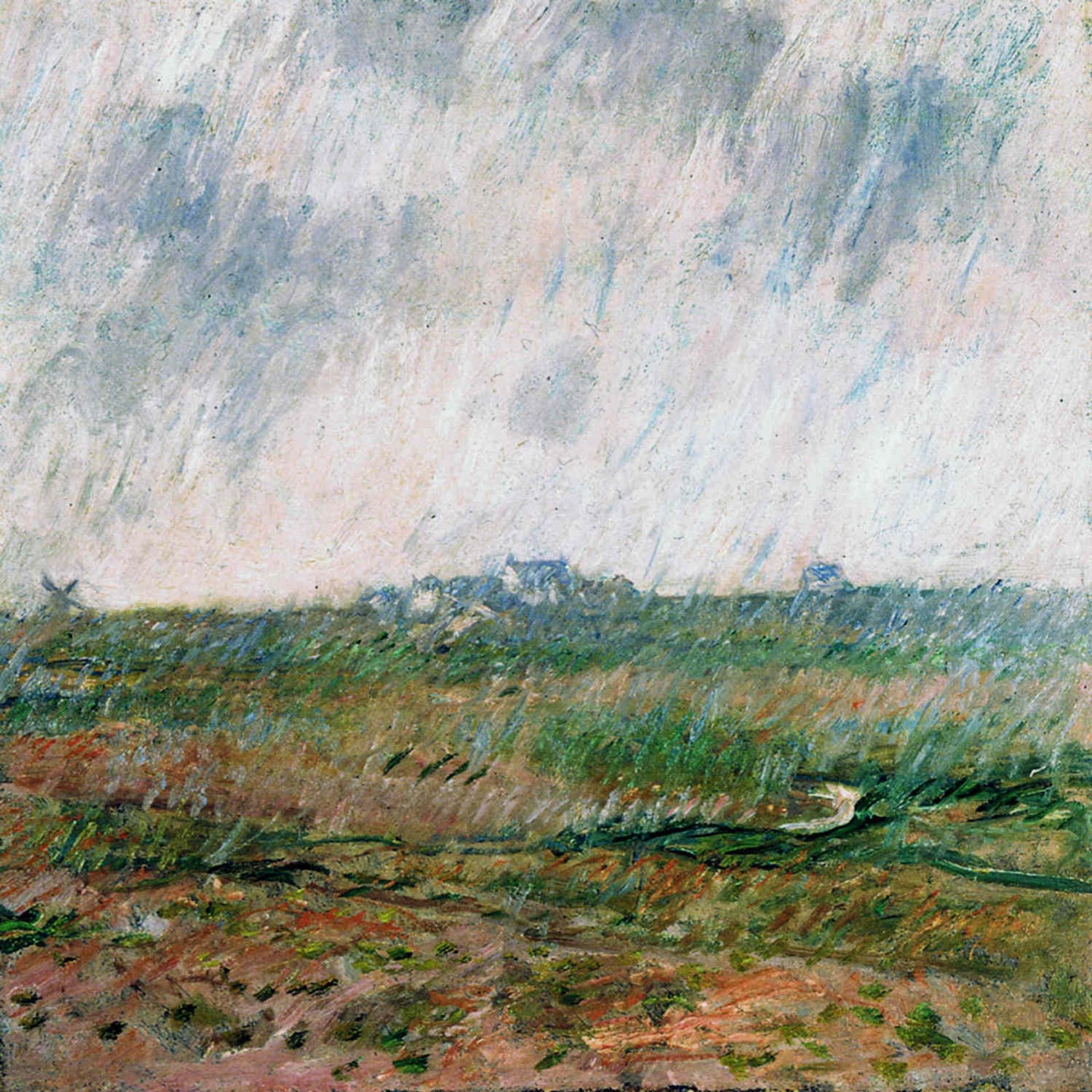Rain in Belle-Ile by Claude Monet