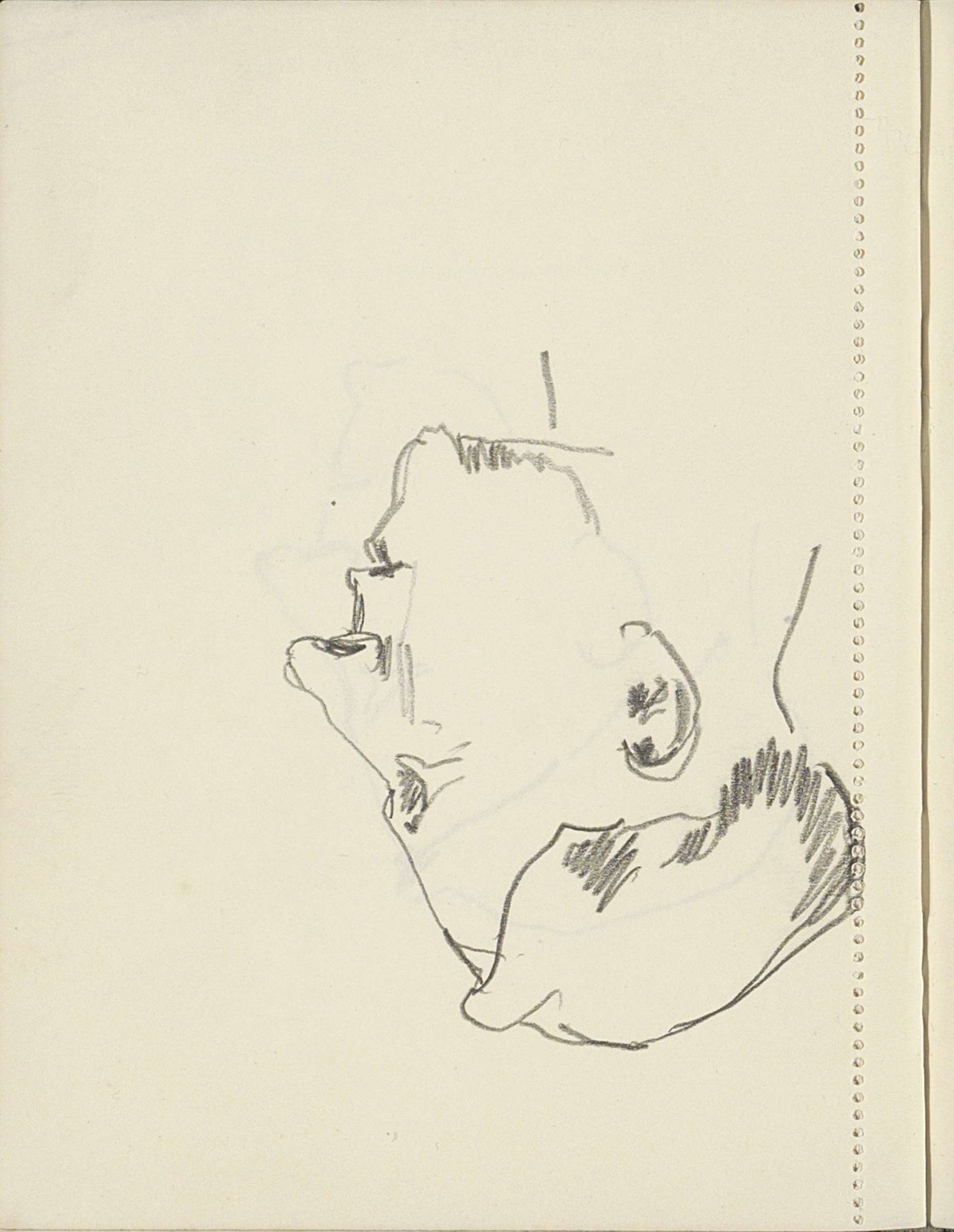 Kop van een man by Cornelis Vreedenburgh