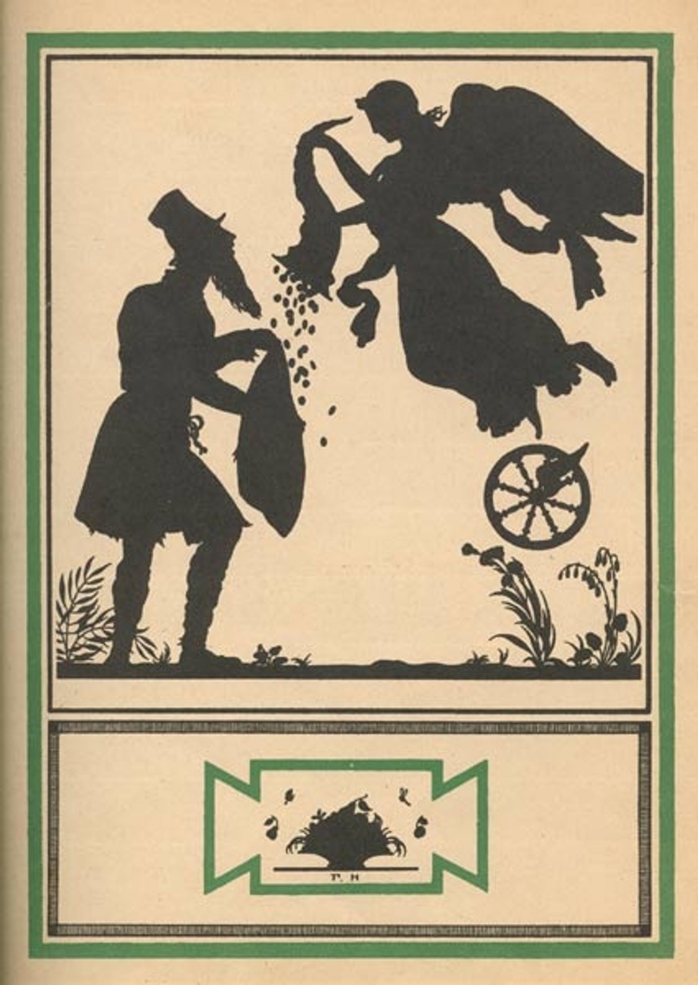 Illustration to 'Three Fables of Krylov' by Heorhiy Narbut