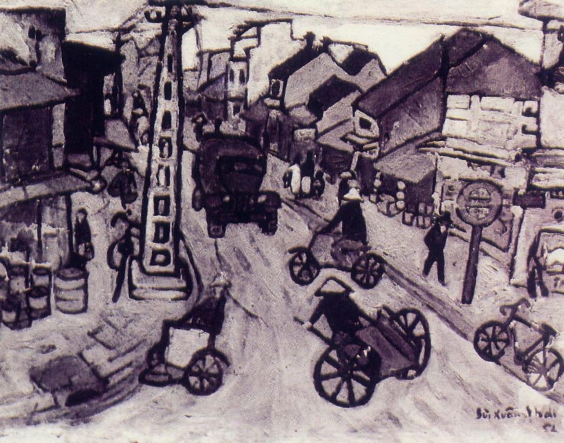 Hanoi Street by Bui Xuan Phai