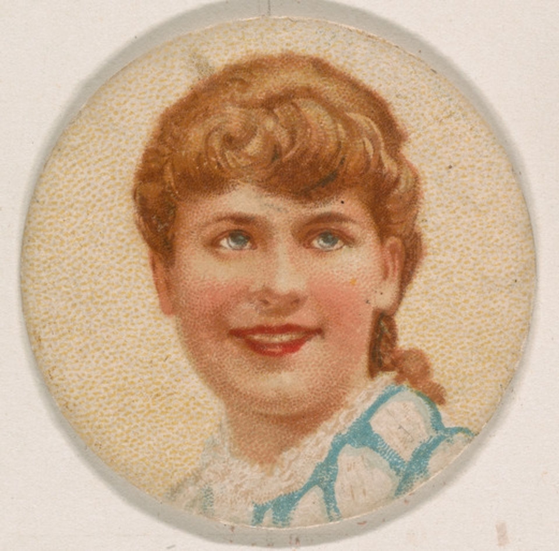 Portrait of woman, from the Novelties series (N228, Type 1) issued by Kinney Bros. by Kinney Brothers Tobacco Company