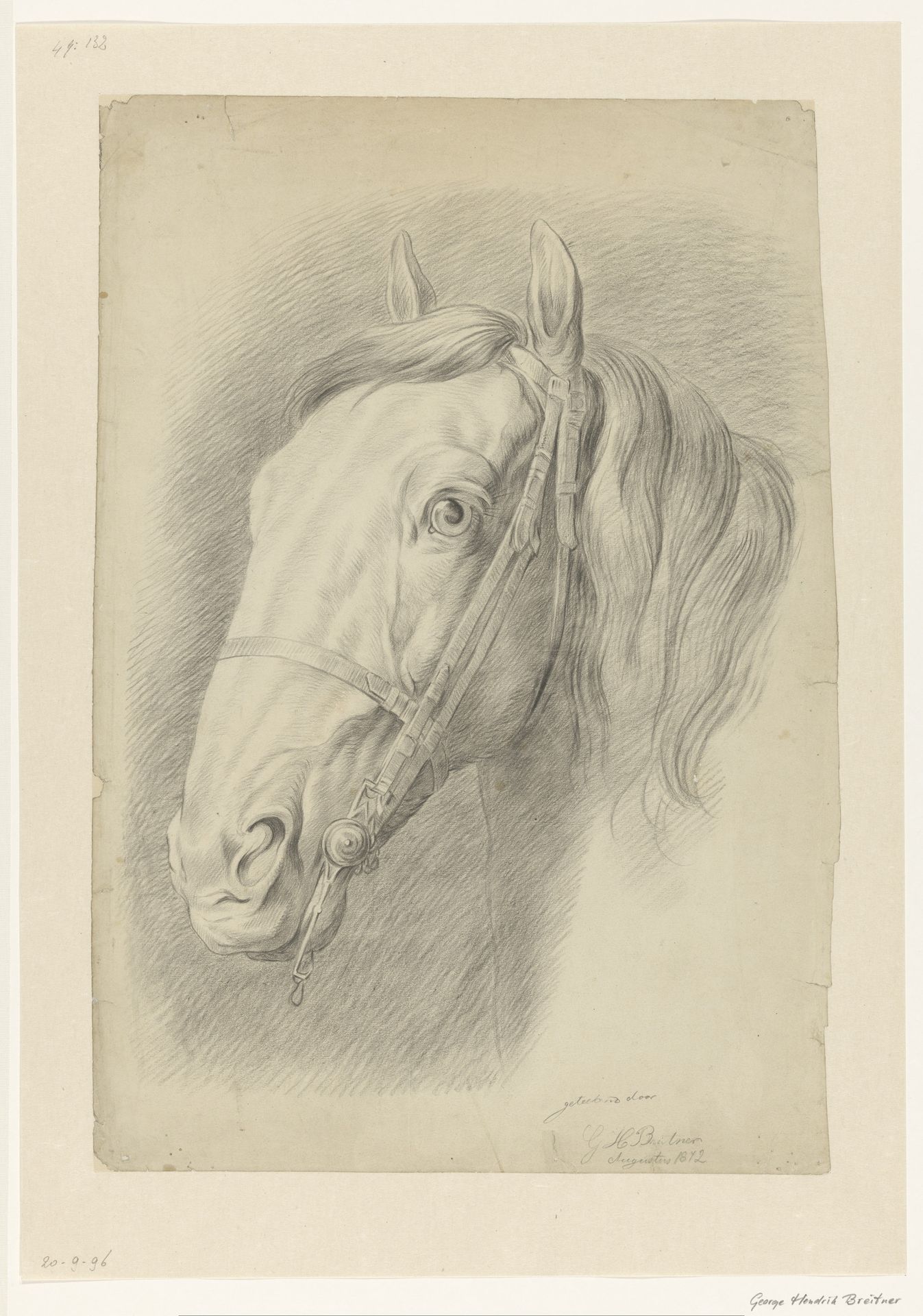 Hoofd van een paard by George Hendrik Breitner