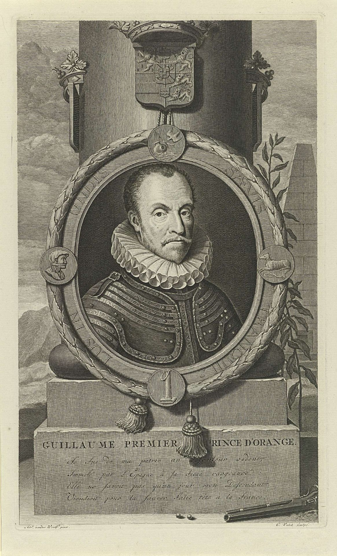 Portret van Willem I, prins van Oranje by Gerard Valck