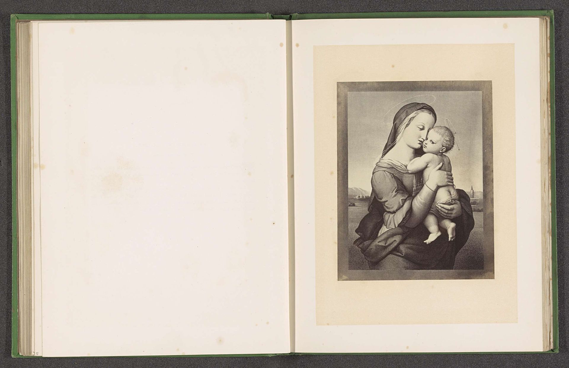 Fotoreproductie van een prent door B. Desnoyers van de Madona de Casa Tempi door Rafaël by Joseph Cundall
