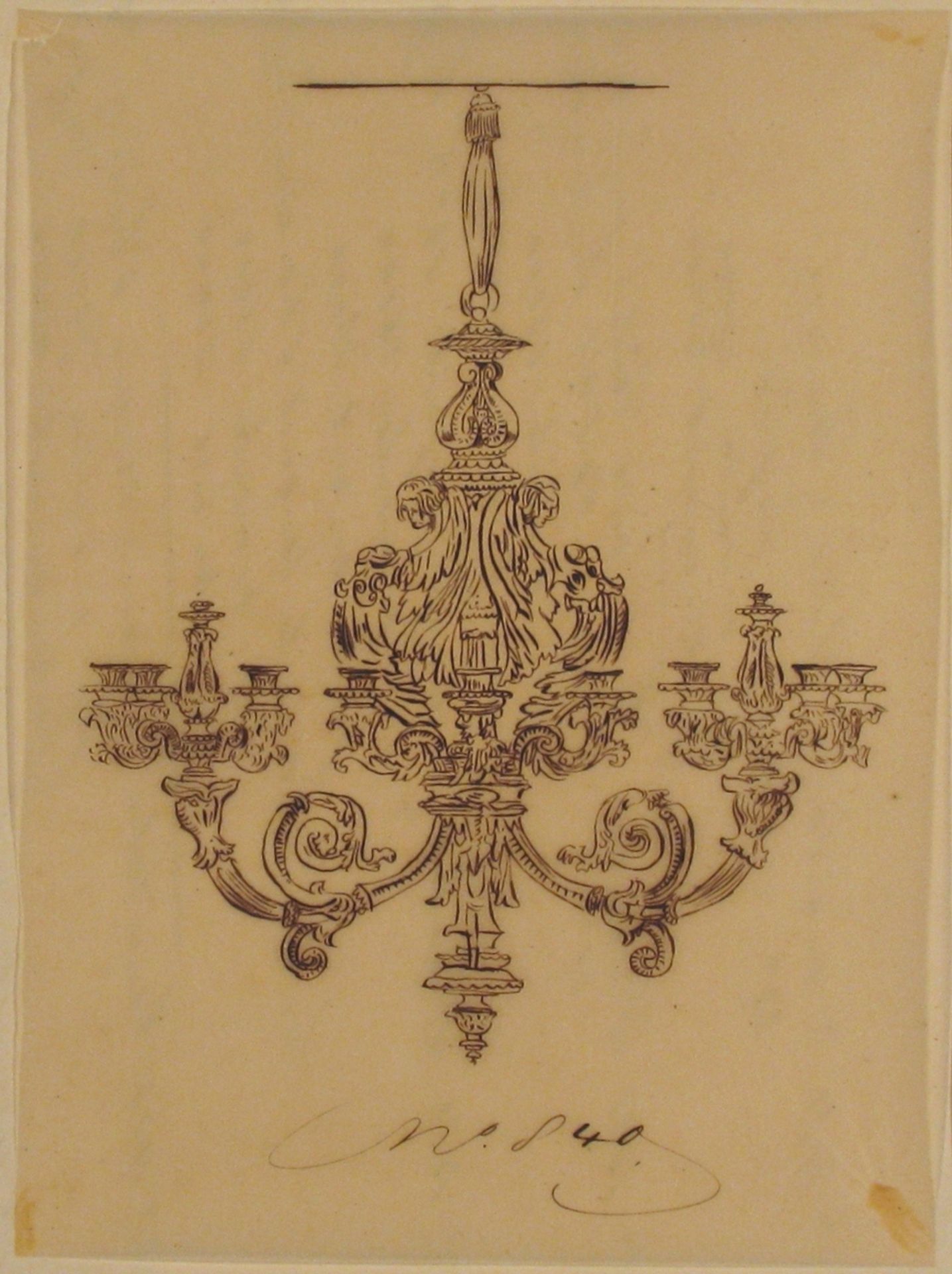 Design for a Chandelier by Anonymous