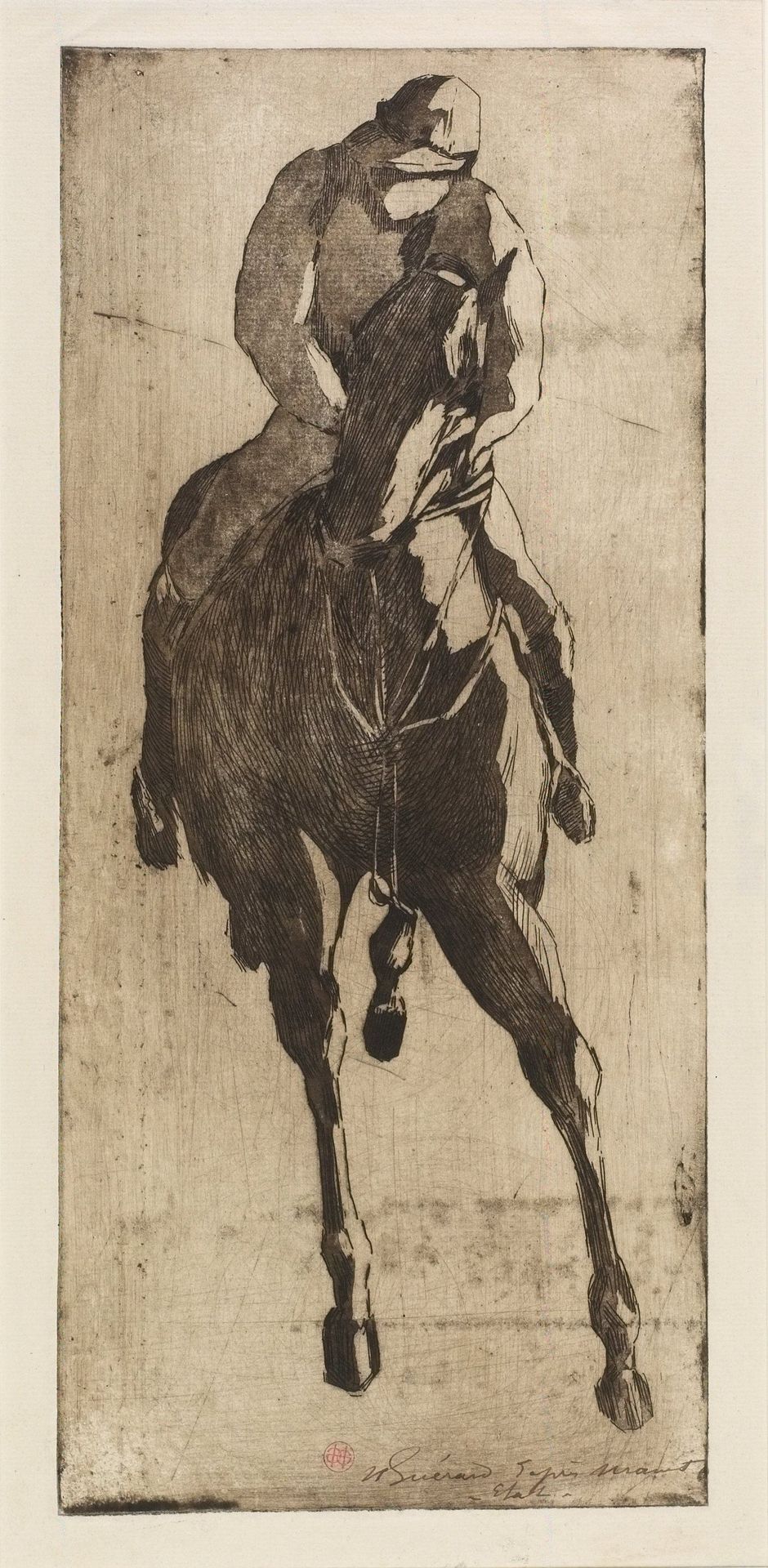 The Racehorse (after Manet) by Henri-Charles Guérard