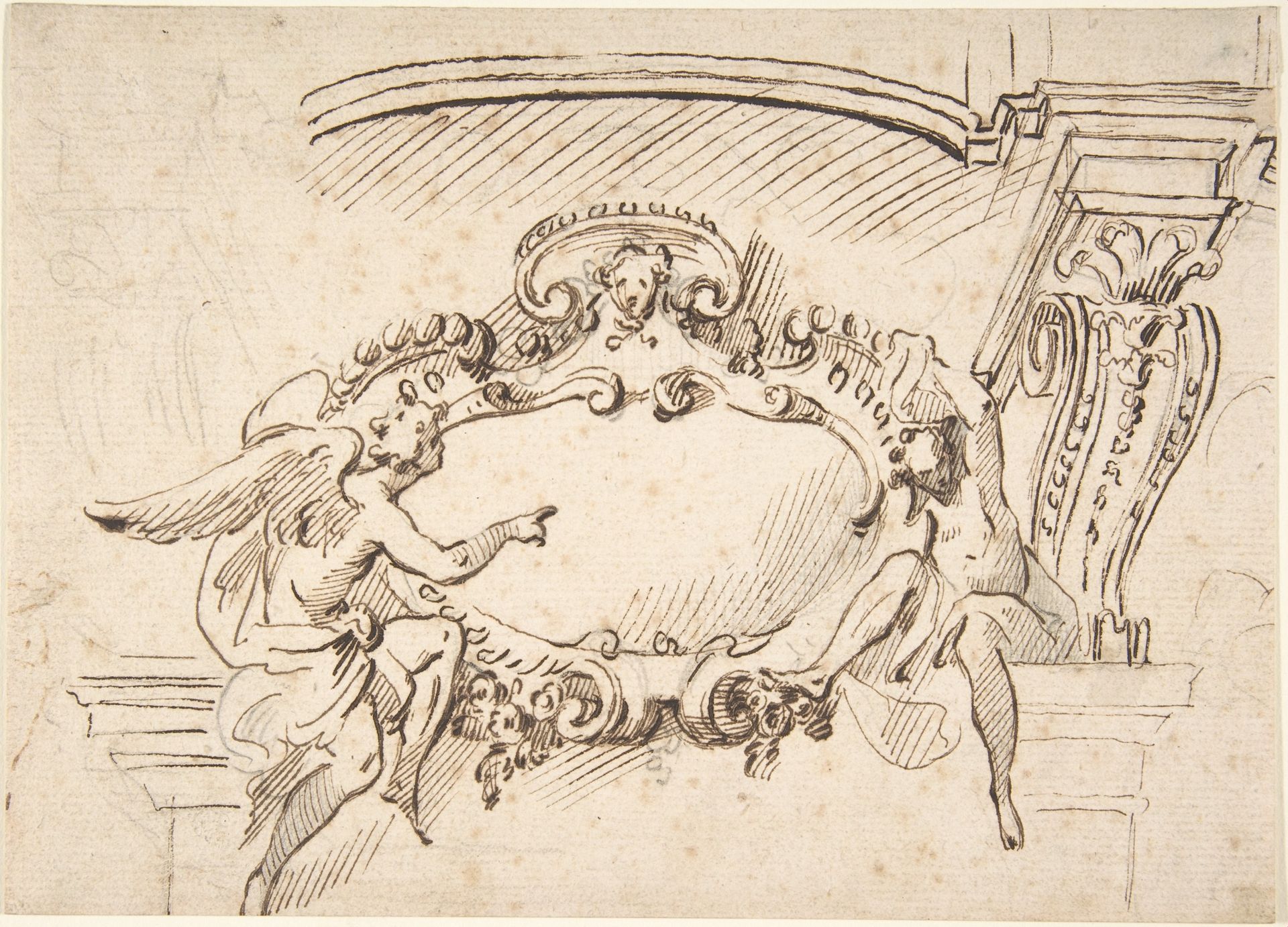 Design with a Cartouche by Anonymous