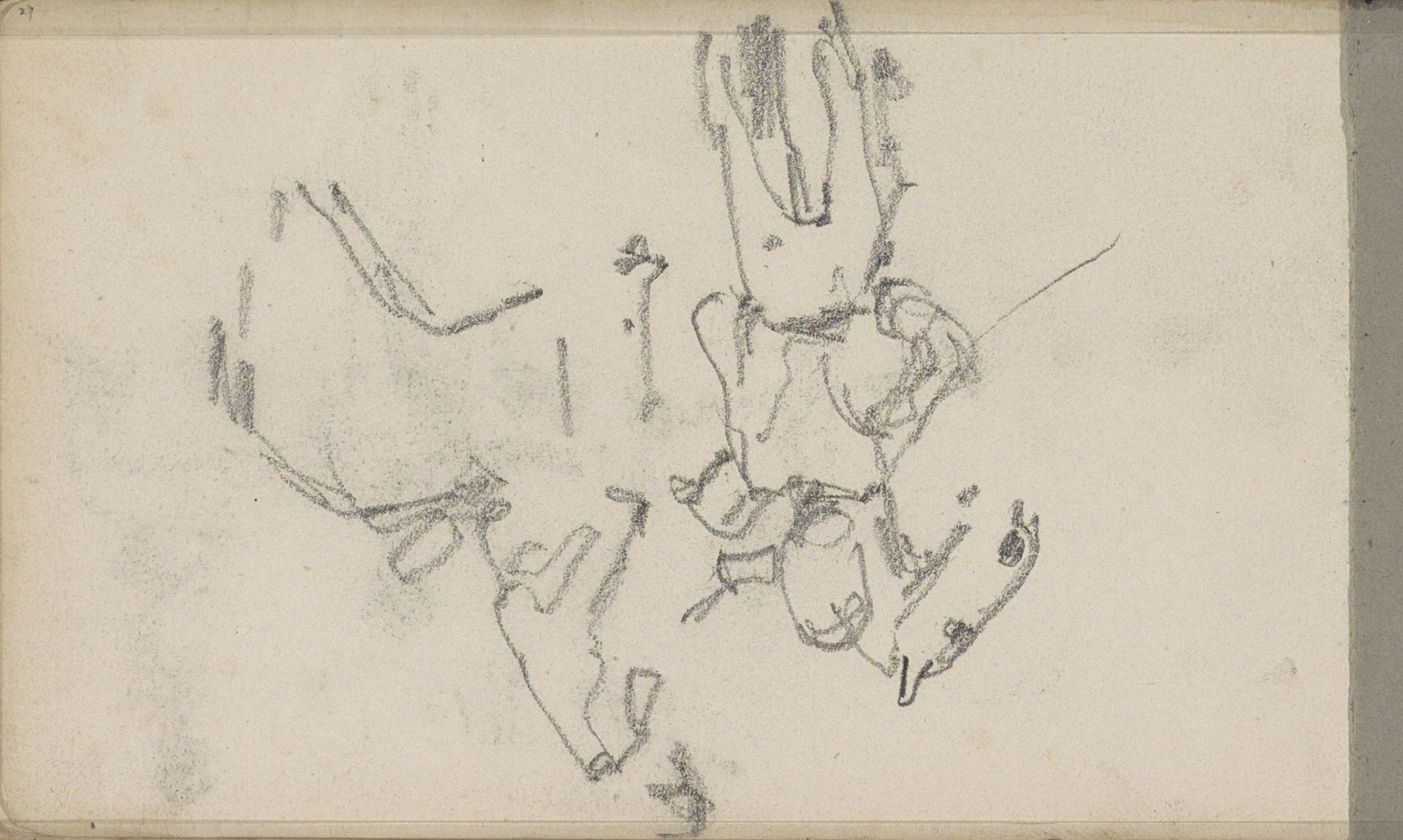 Militair bij een ruiter, mogelijk cavaleristen by George Hendrik Breitner