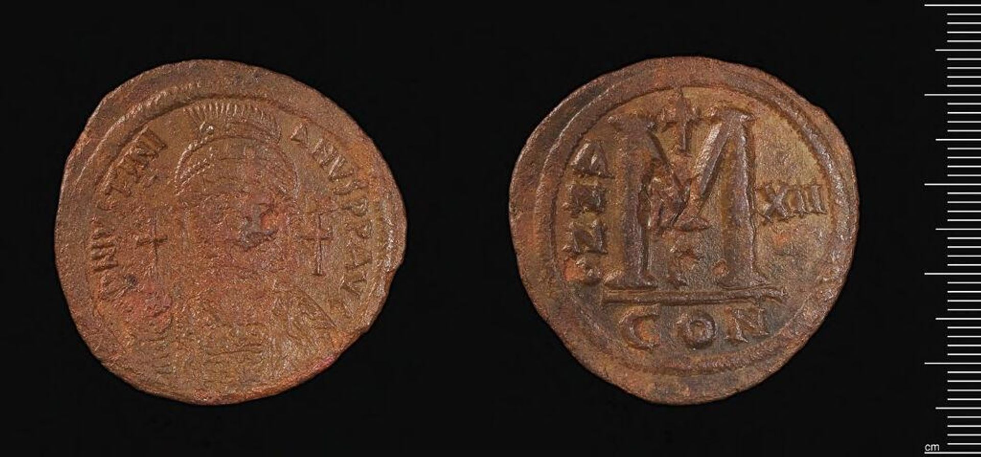 Coin of Justinian I by Justinian I
