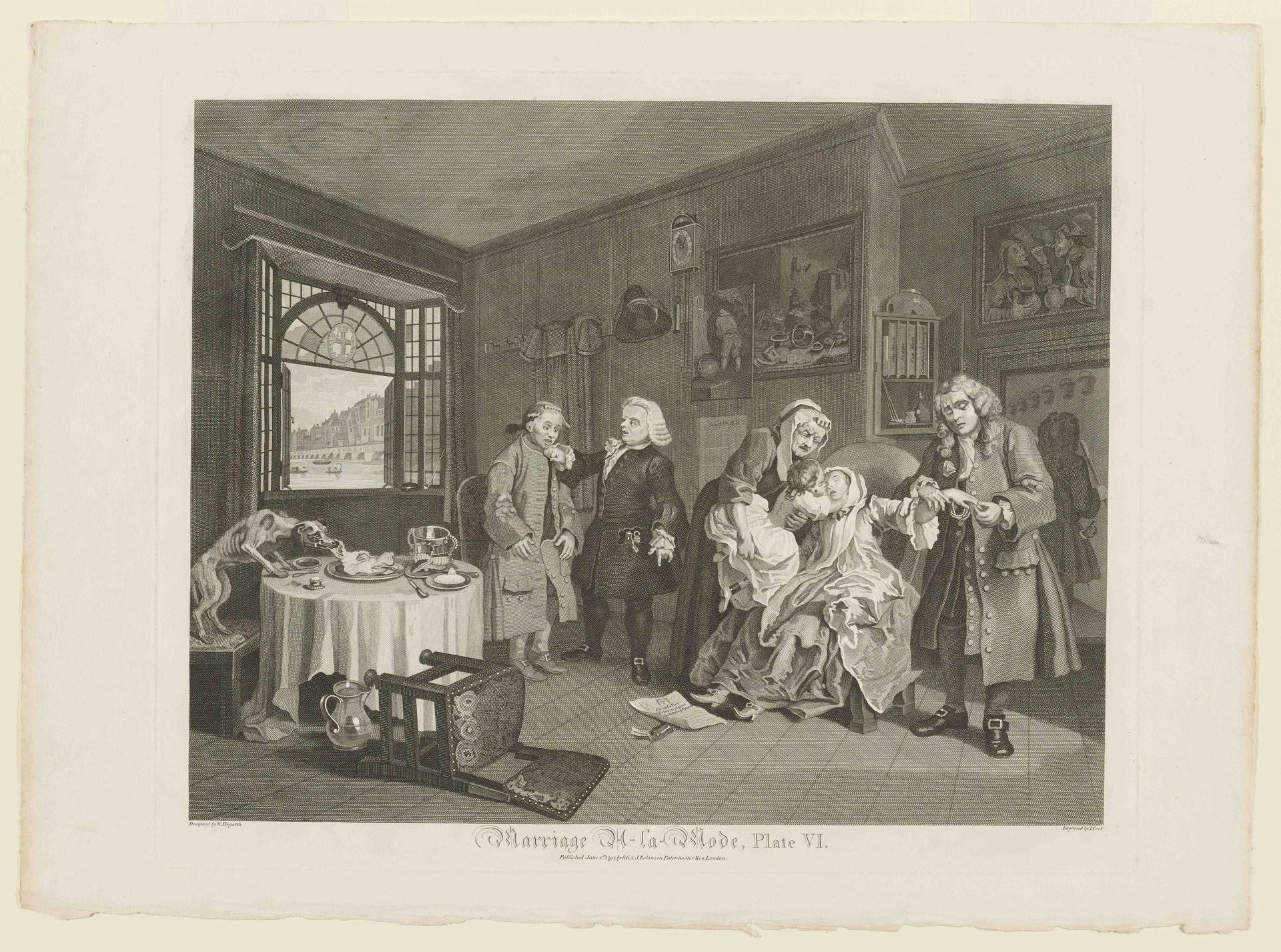 Plate VI from Marriage A-La-Mode by Anonymous