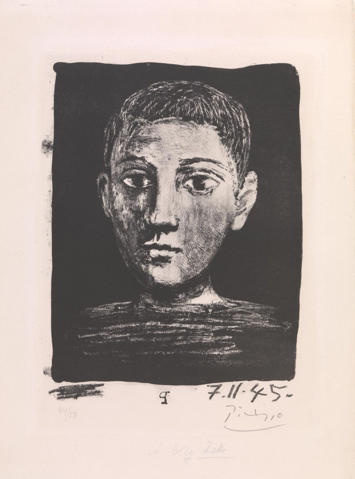 Head of a Young Boy by Pablo Picasso