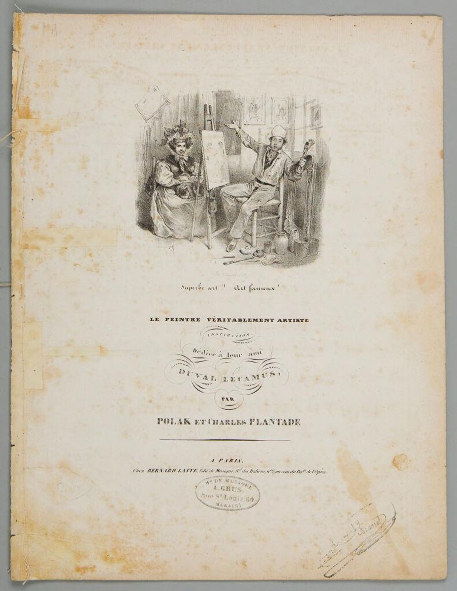 Sheet Music: The True Artist Painter by Anonymous