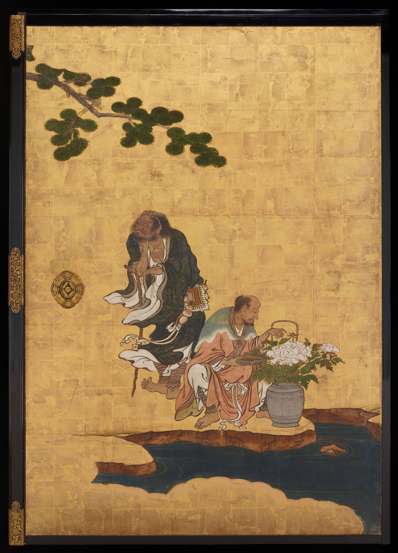 Li Tieguai (left) by Kano Sansetsu
