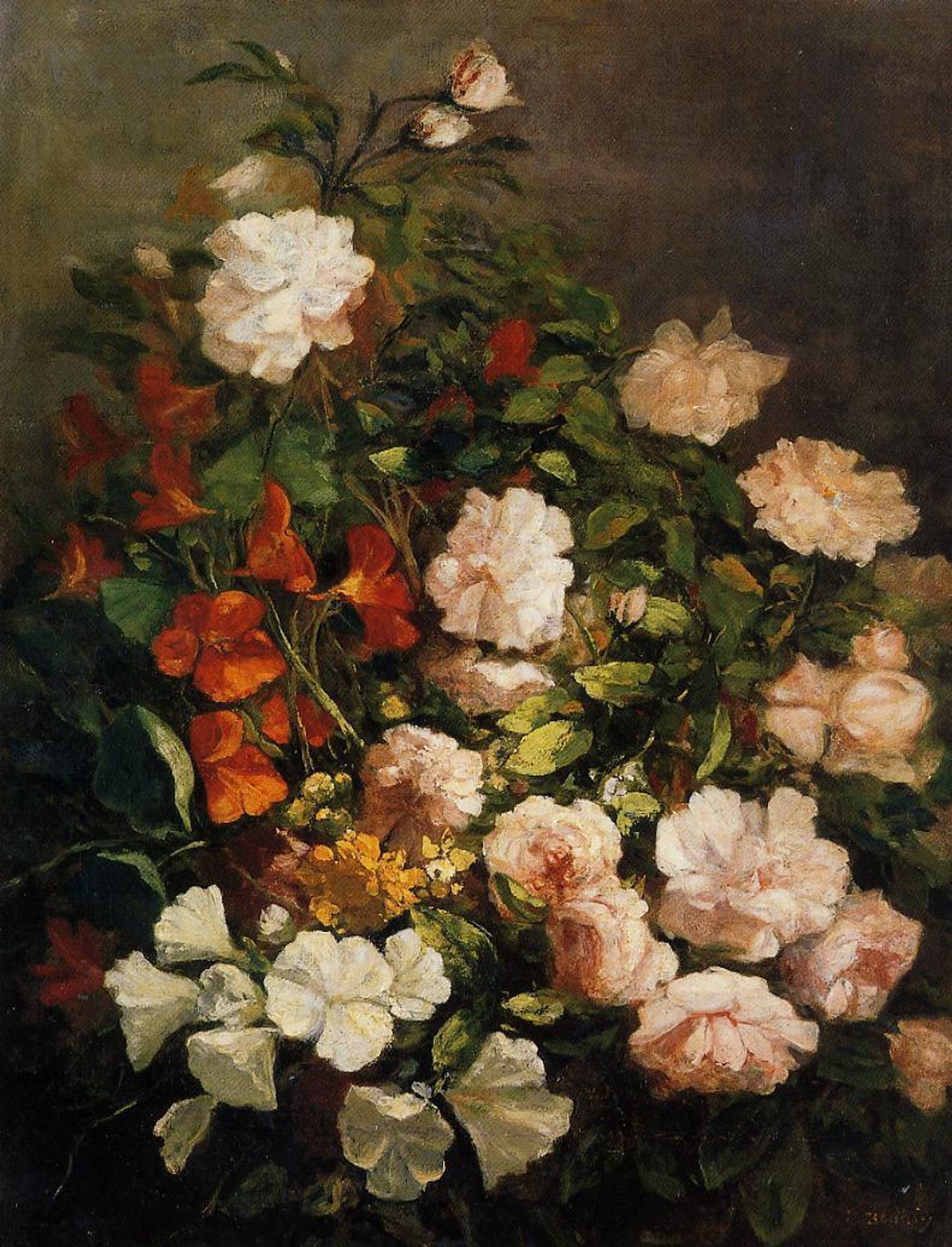 Spray of Flowers by Eugène Boudin