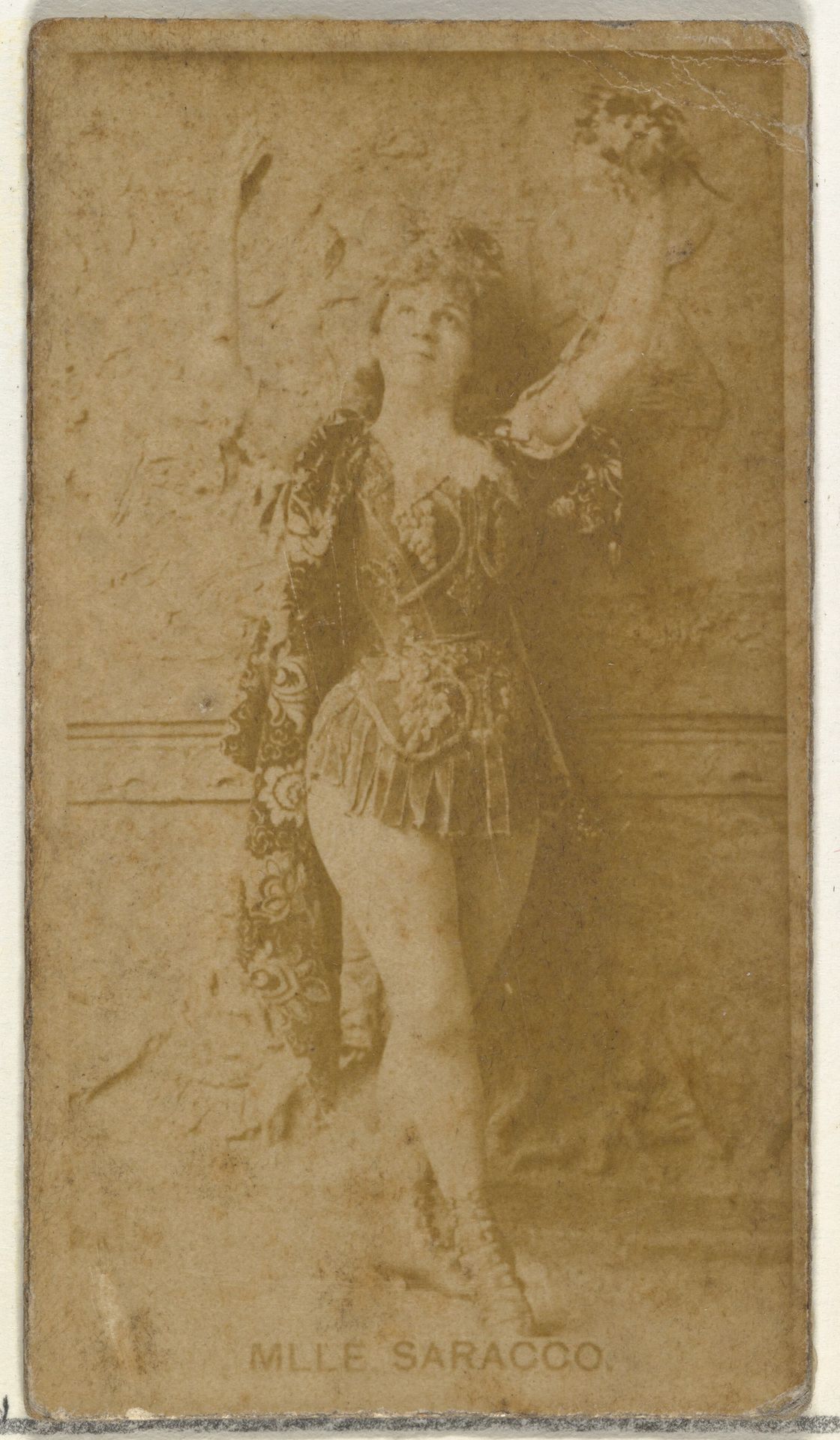 Mlle. Saracco, from the Actors and Actresses series (N145-8) issued by Duke Sons & Co. to promote Duke Cigarettes by W. Duke, Sons & Co.