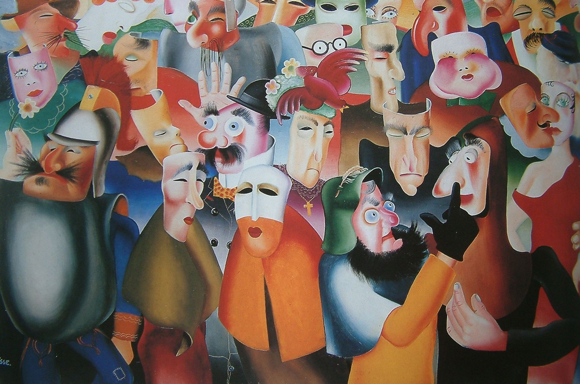 Grand carnival Ostendais by Felix Labisse