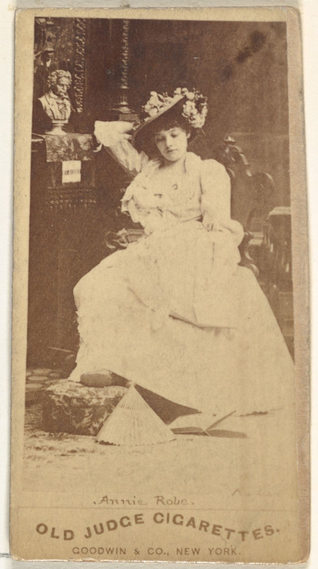 Annie Robe, from the Actors and Actresses series (N171) for Old Judge Cigarettes by Goodwin & Company